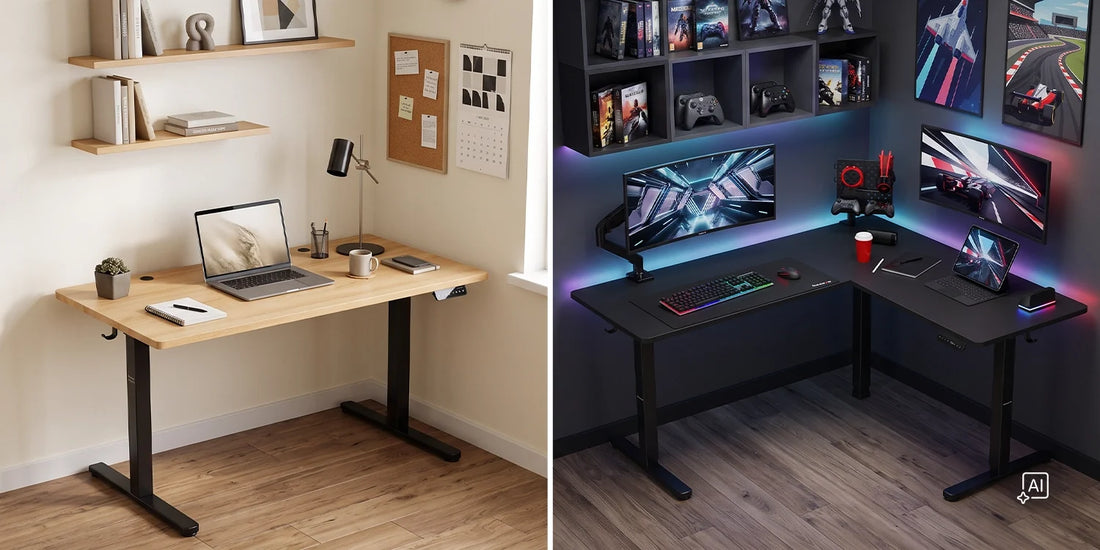 Biurko narożne czy proste? Jak dobrać mebel do metrażu pokoju i własnych potrzeb