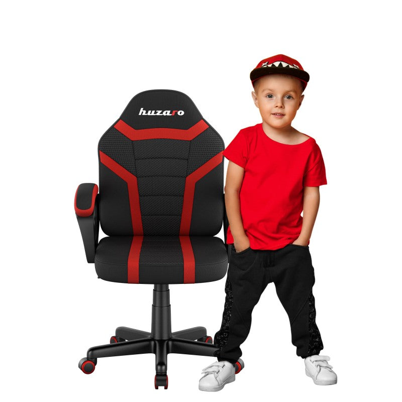 Fotel gamingowy dla dziecka HUZARO RANGER 1.0 Red Mesh
