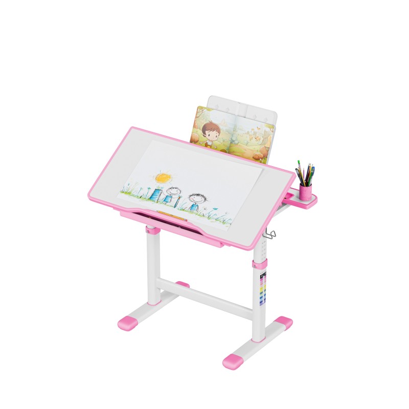 Ergonomiczne biurko dla dziecka Mark Adler Study 3.0 Pink 66 cm