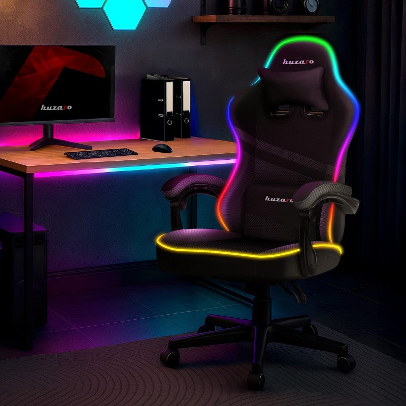 Fotel gamingowy HUZARO FORCE 4.4 RGB Black