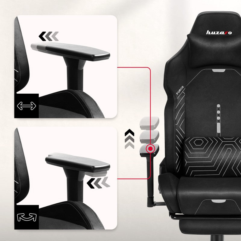 Fotel Gamingowy HUZARO FORCE 8.1 Black
