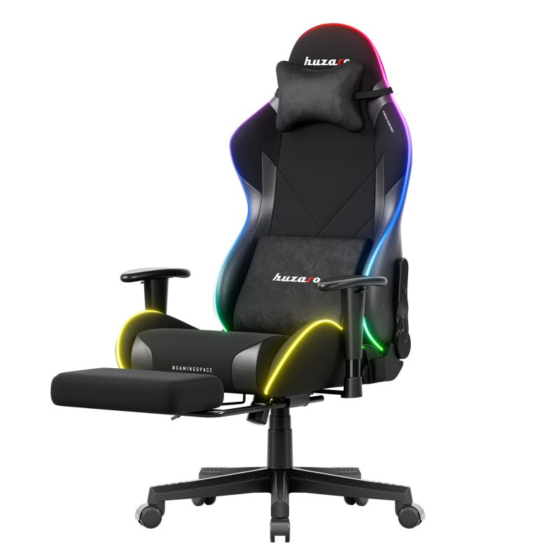 Fotel gamingowy LED Huzaro Force 5.7 Black RGB