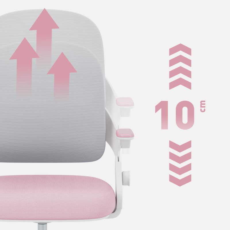 Fotel do biurka dla dziecka Mark Adler Junior 4.3 Pink-grey