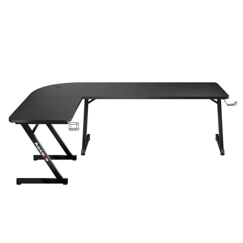Rohový herný stôl Huzaro Hero 7.0 Black 154 cm