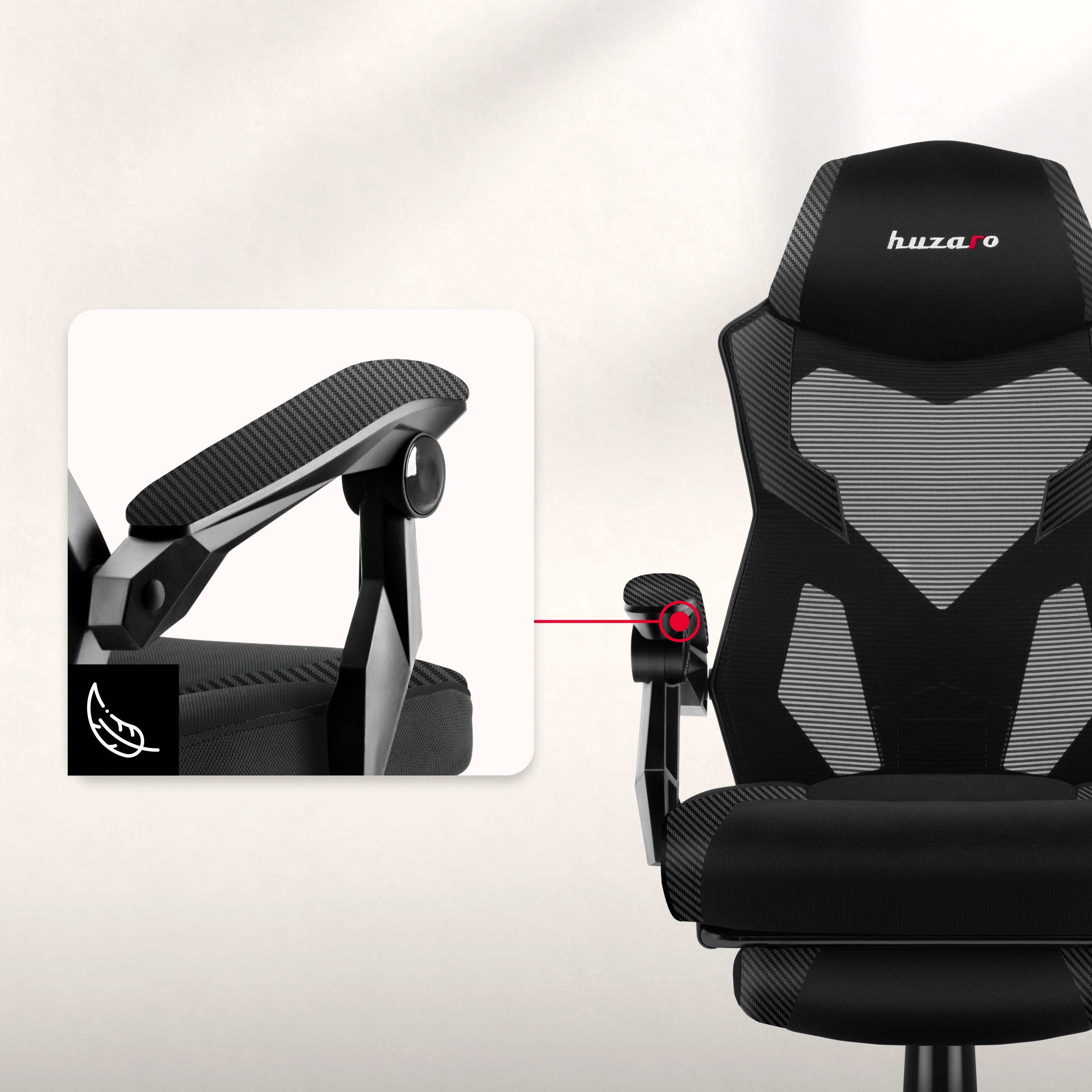 Ergonomické, mäkké opierky na lakte