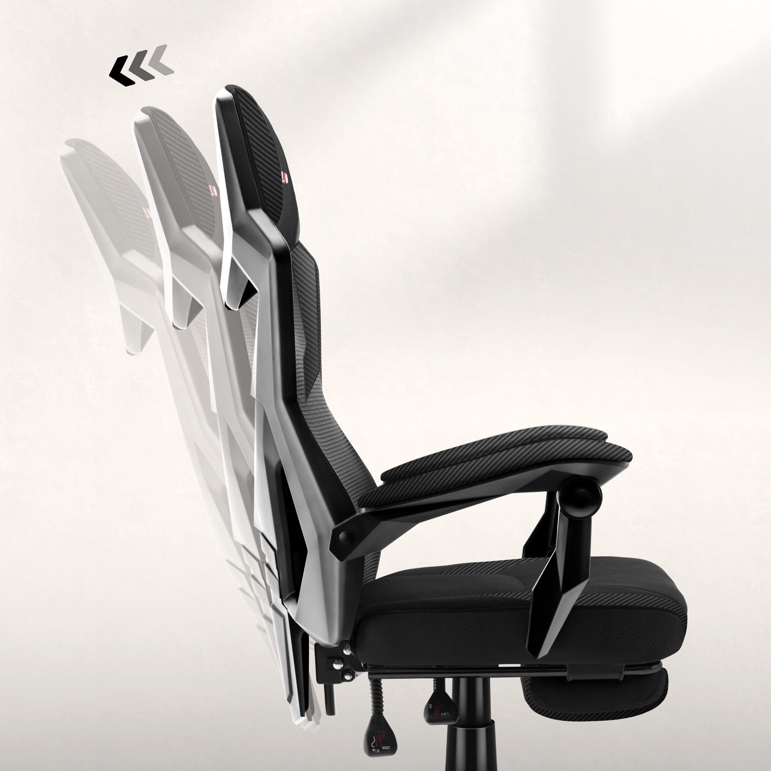 FlexiBack – nastavenie uhla sklonu až do 135°