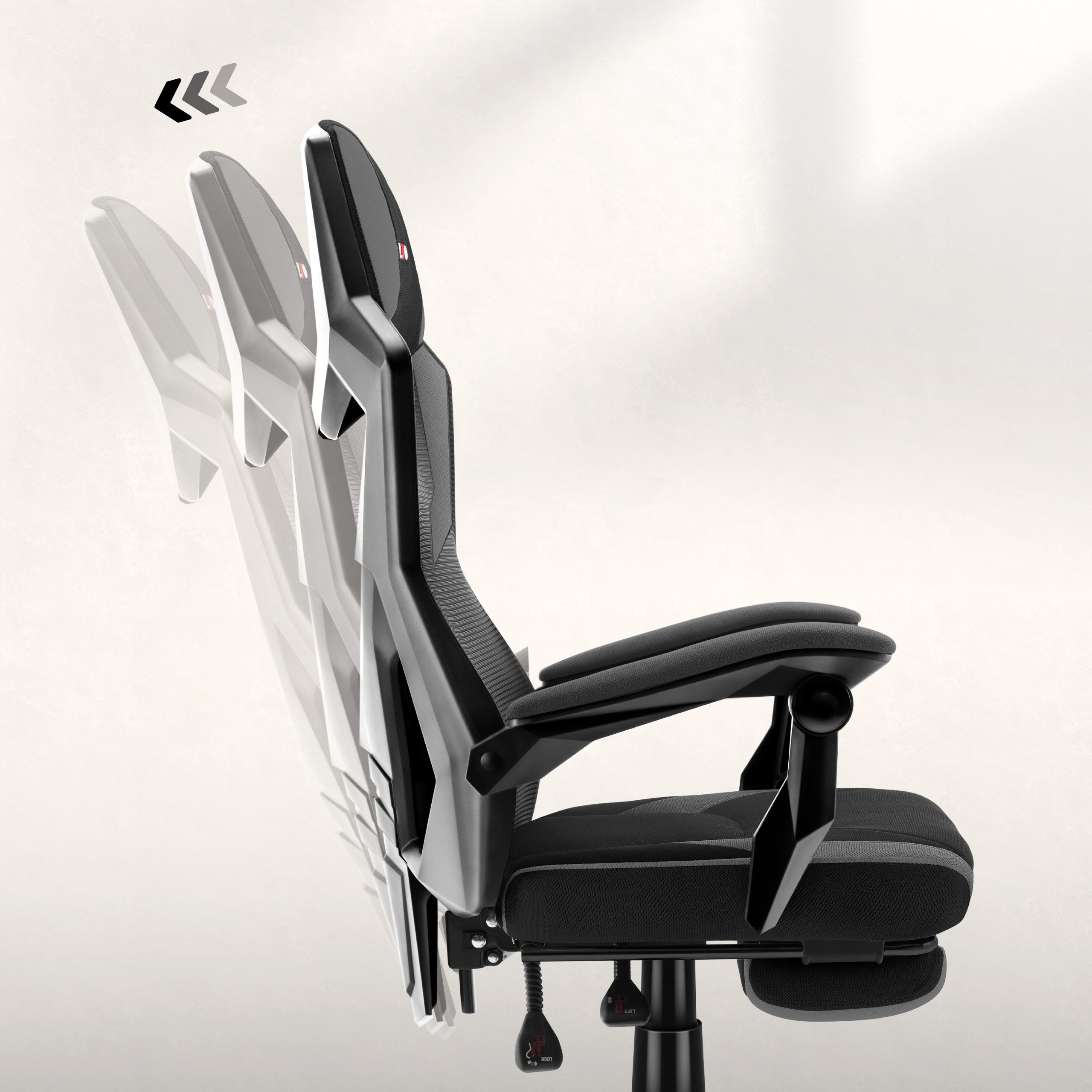 FlexiBack – nastavenie uhla sklonu až do 135°
