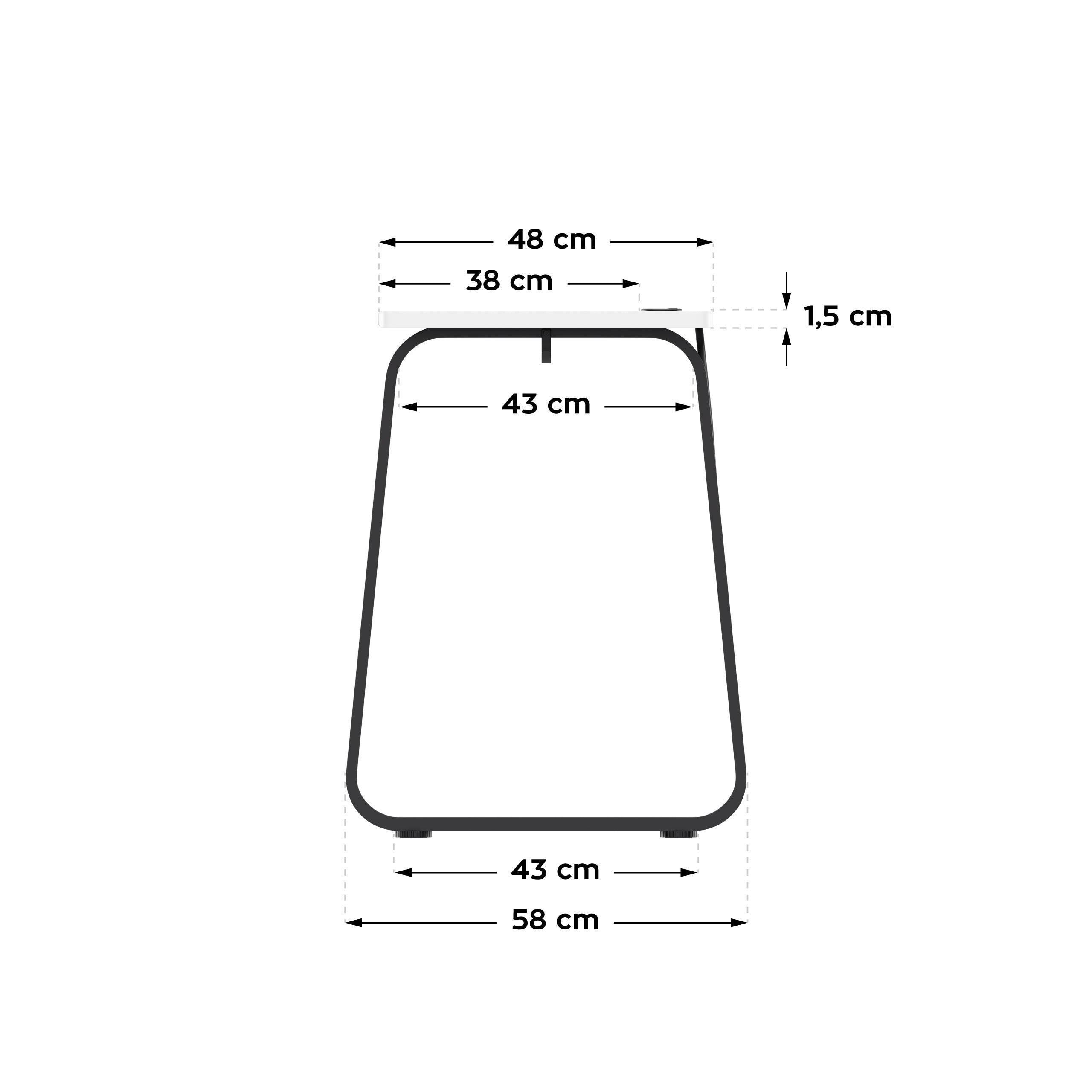 Herný stôl Huzaro Hero 1.5 White 120 cm