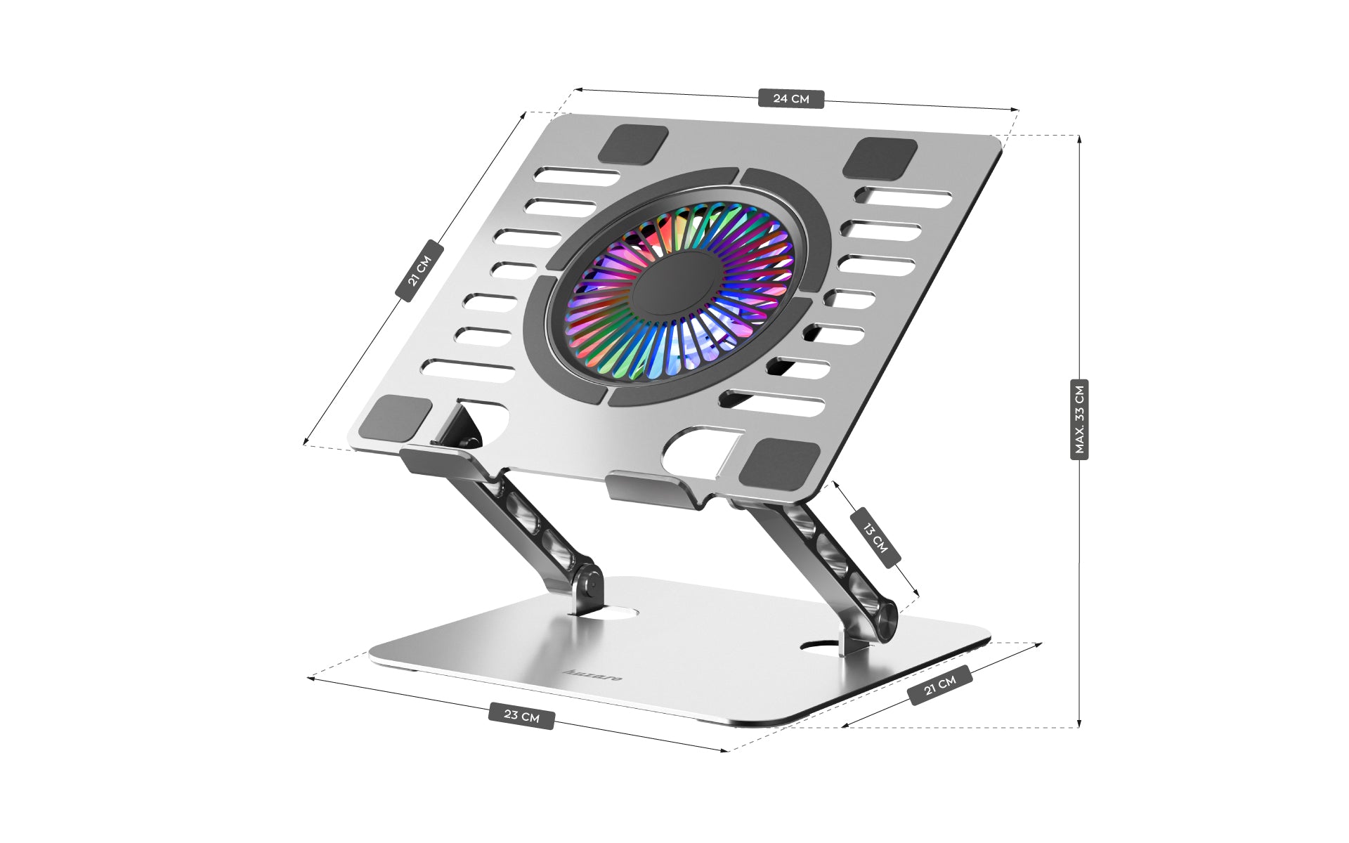Chladiaca podložka pod notebook Huzaro Hold 4.0 RGB