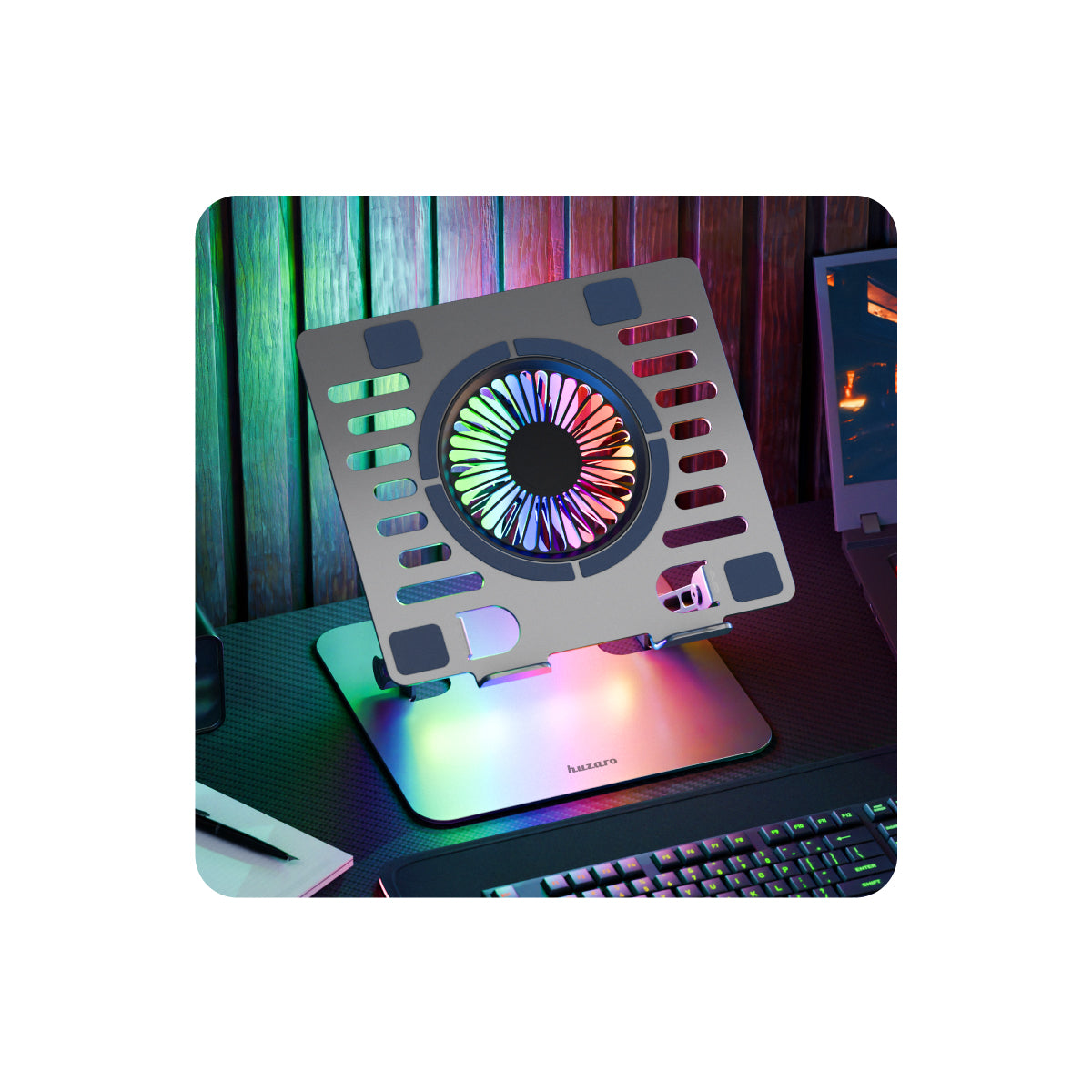 Chladiaca podložka pod notebook Huzaro Hold 4.0 RGB