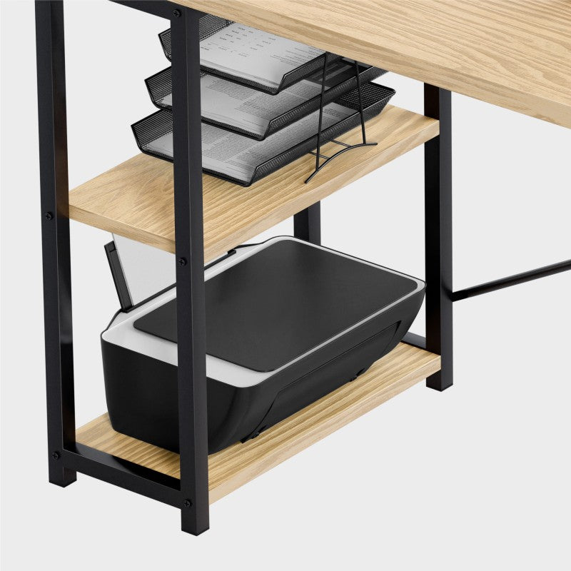 Písací stôl s policami Mark Adler Leader 2.0 Craft 120 cm