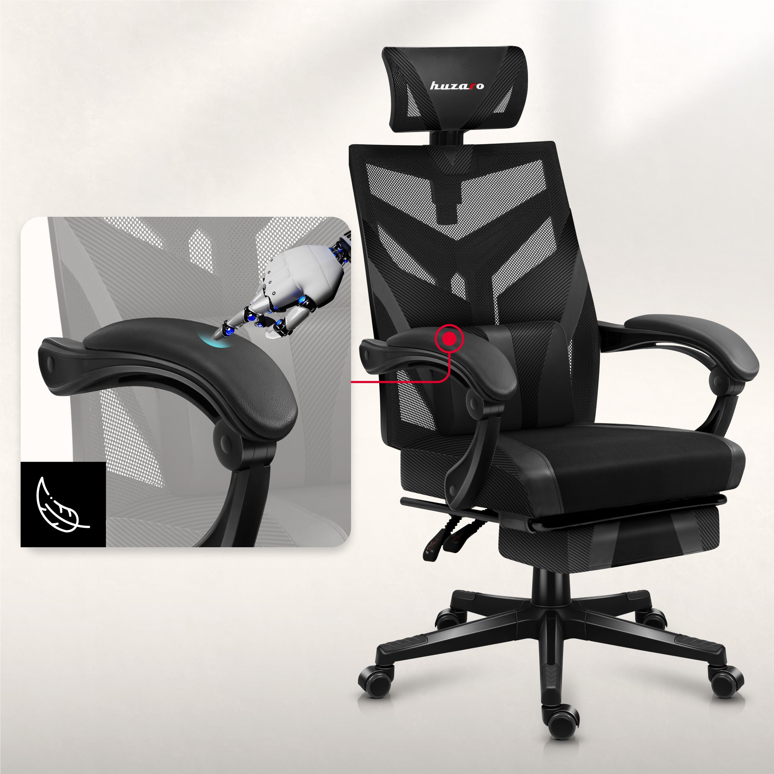 Ergonomické, pohodlné opierky na lakte