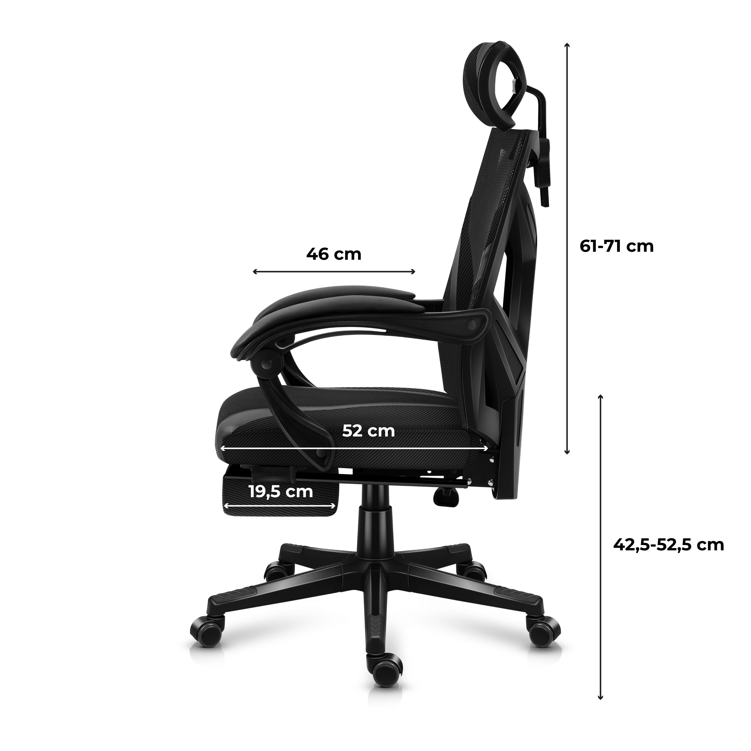Herné kreslo HUZARO COMBAT 5.0 Black