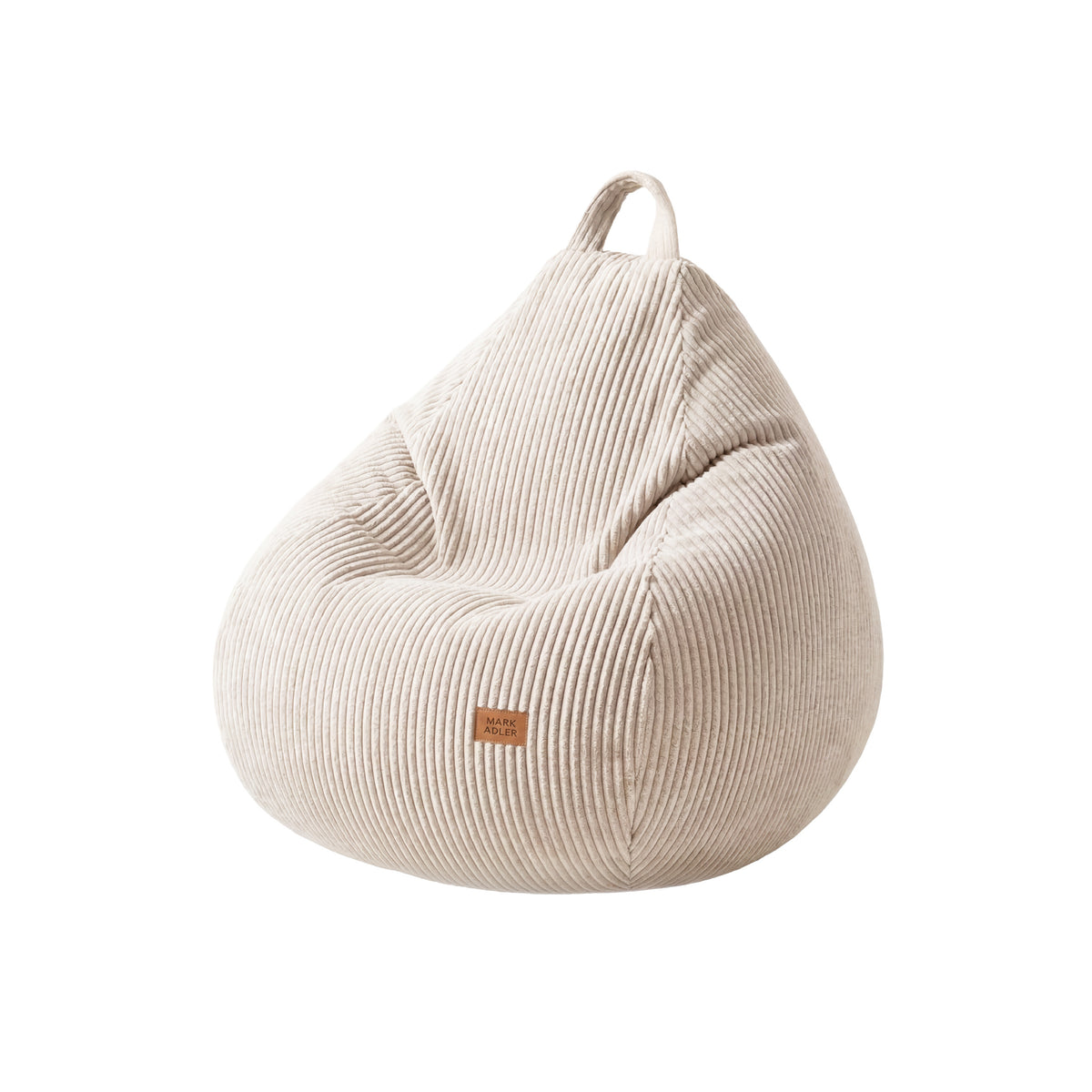Bežový vakový taburet z manšestru Mark Adler Comfy 1.0 Beige