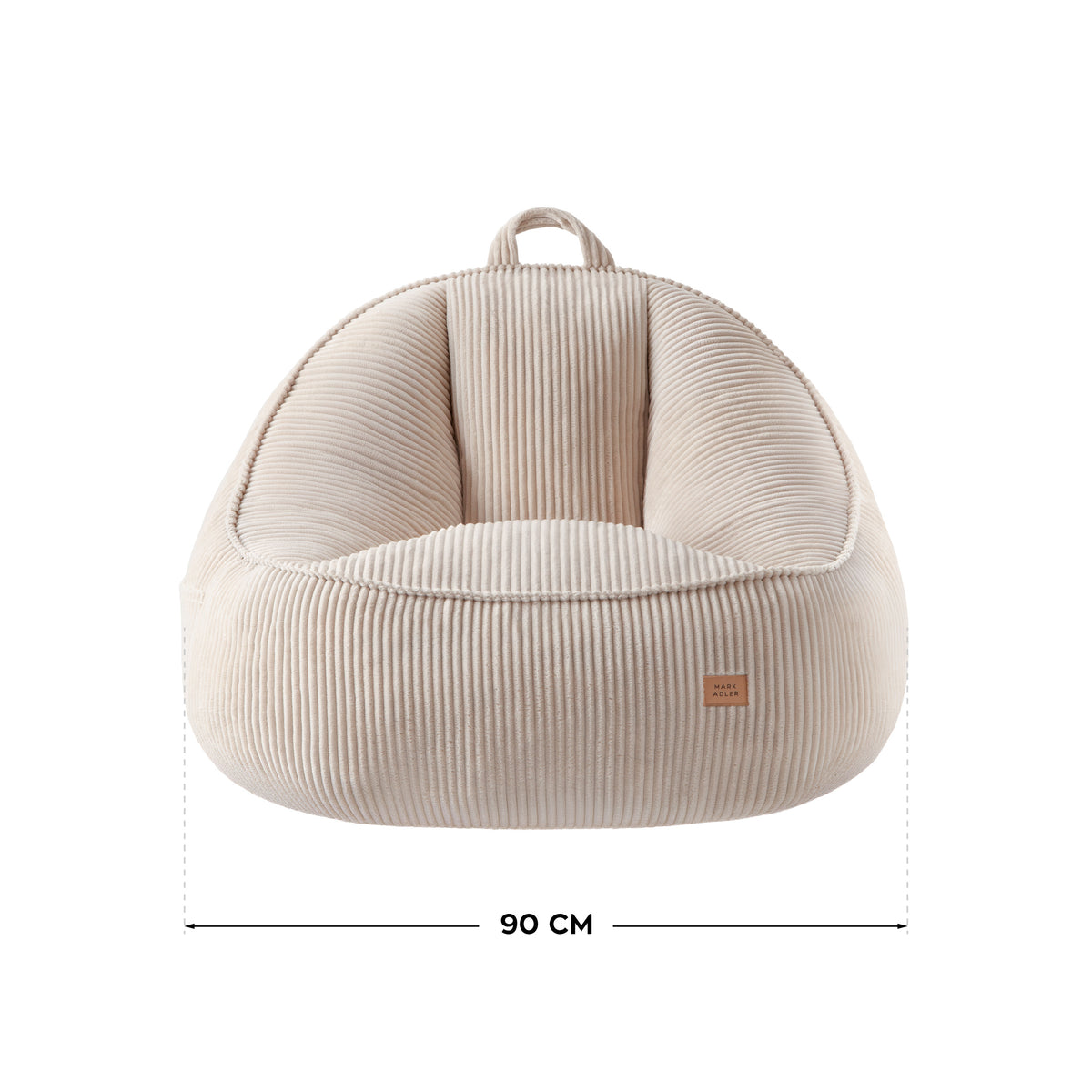 Kreslo-puf s operadlom z manšestru Mark Adler Comfy 4.0 Beige
