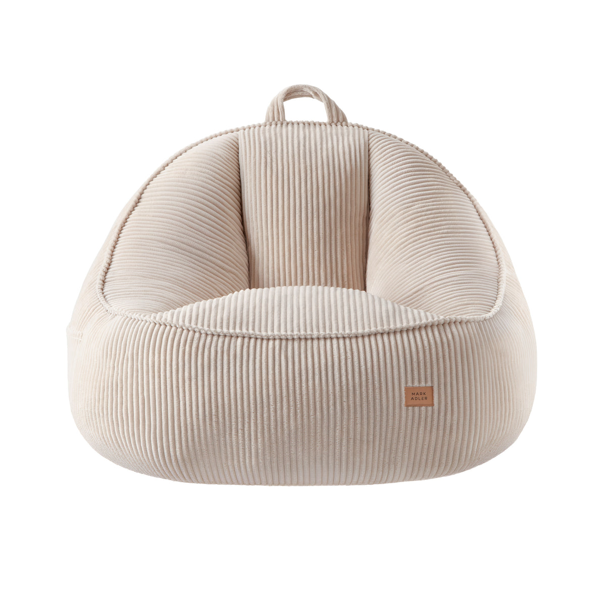 Kreslo-puf s operadlom z manšestru Mark Adler Comfy 4.0 Beige