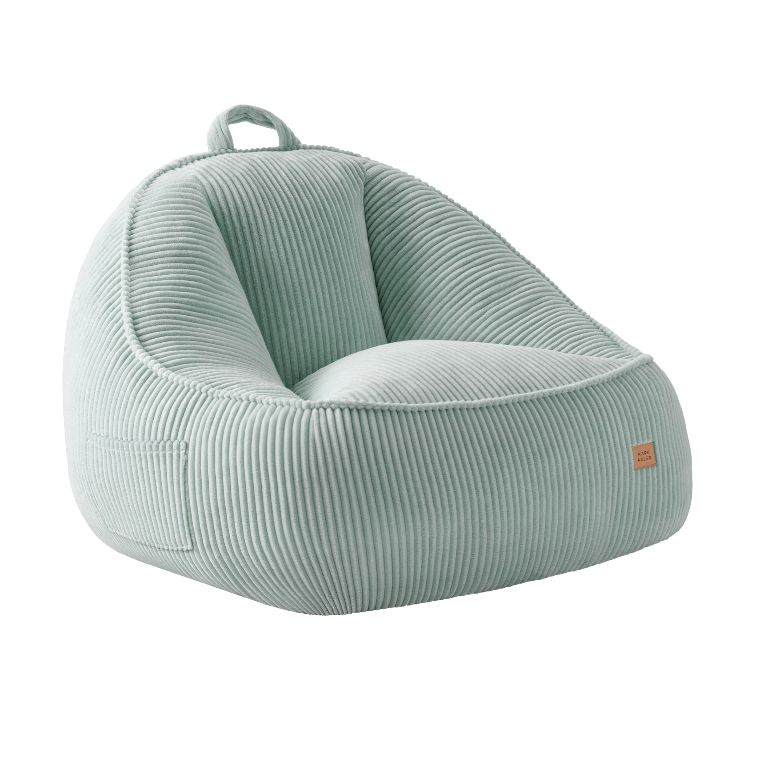 Kreslo-puf s operadlom z manšestru Mark Adler Comfy 4.0 Sage