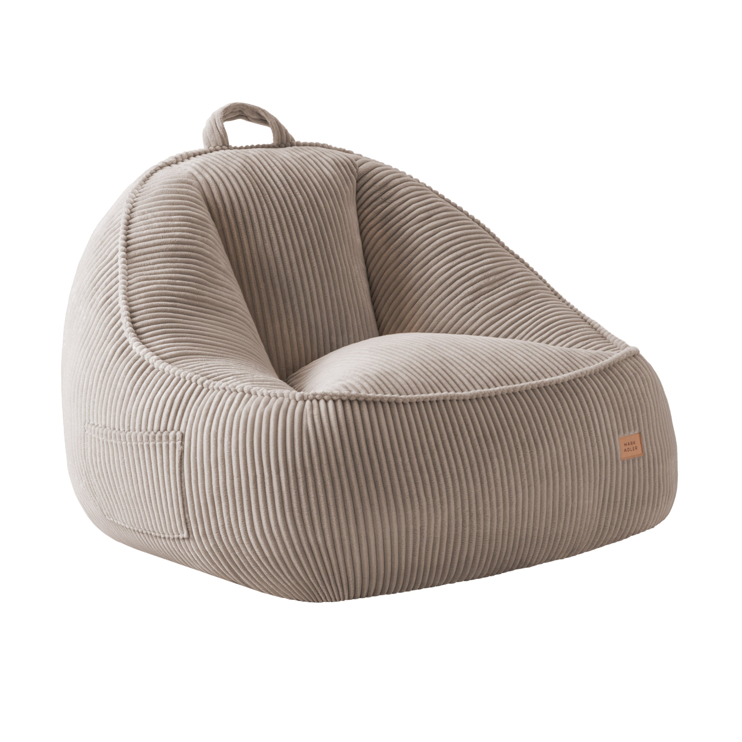 Kreslo-puf s operadlom z manšestru Mark Adler Comfy 4.0 Taupe