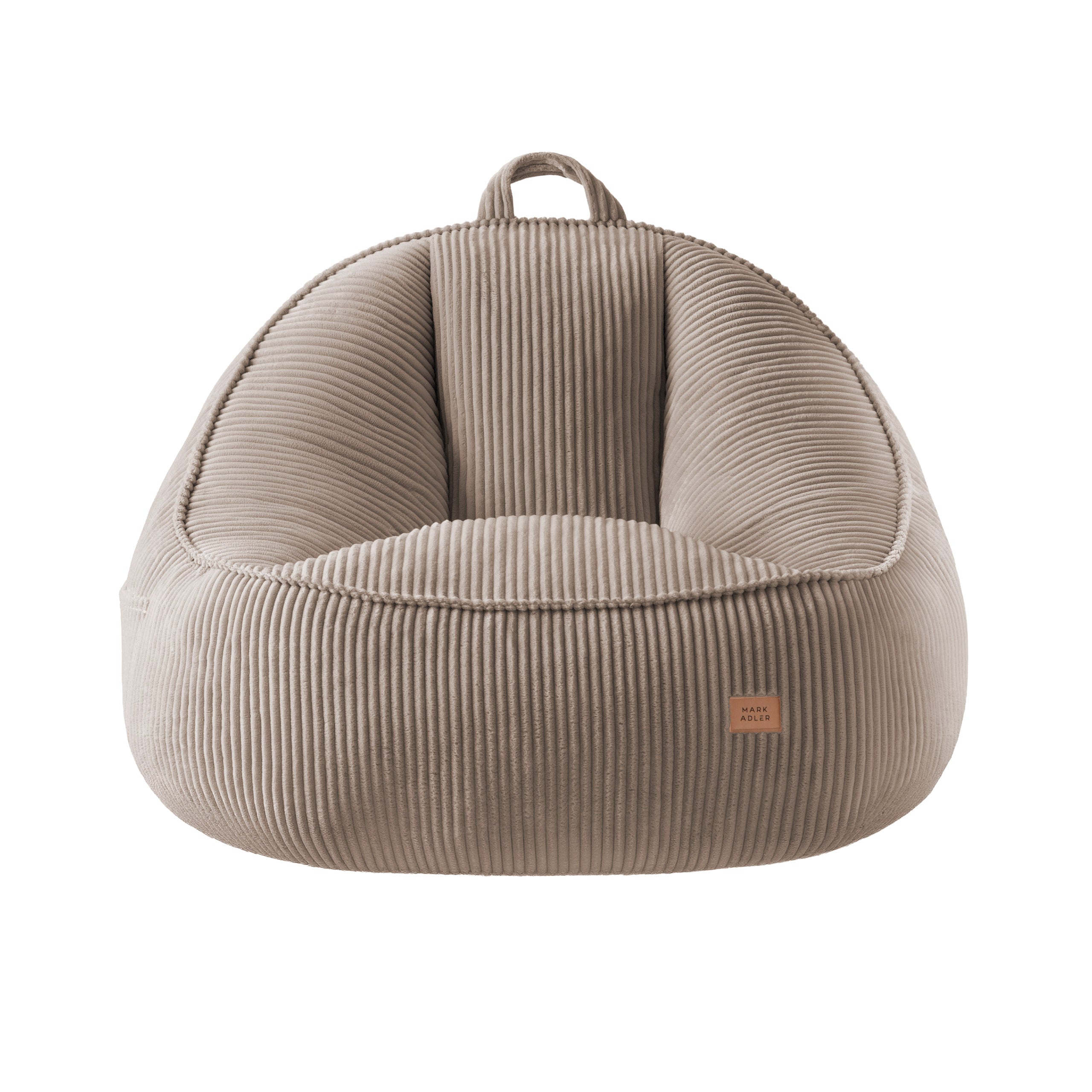 Kreslo-puf s operadlom z manšestru Mark Adler Comfy 4.0 Taupe