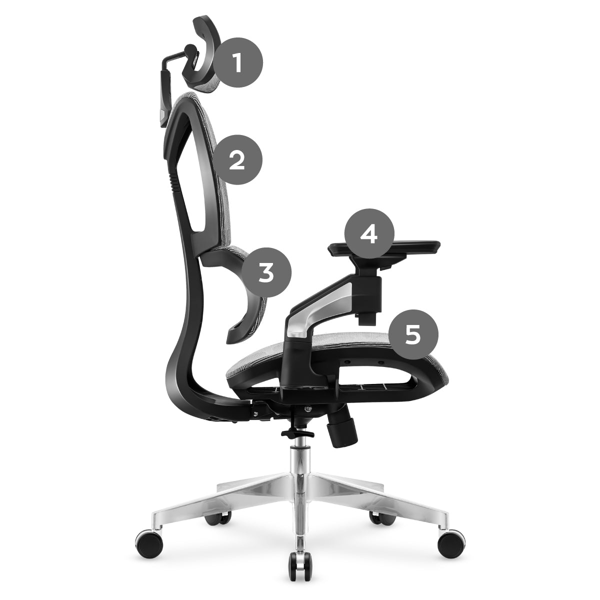 Kancelárska stolička MARK ADLER EXPERT 8.5 Grey