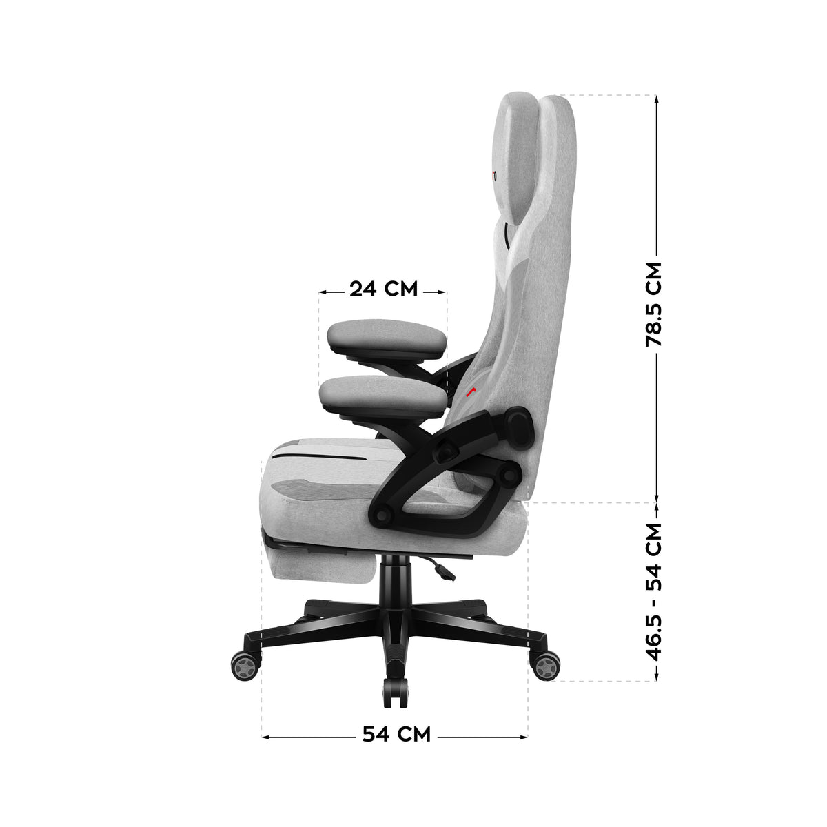 Herné kreslo Huzaro Force 4.6 Grey