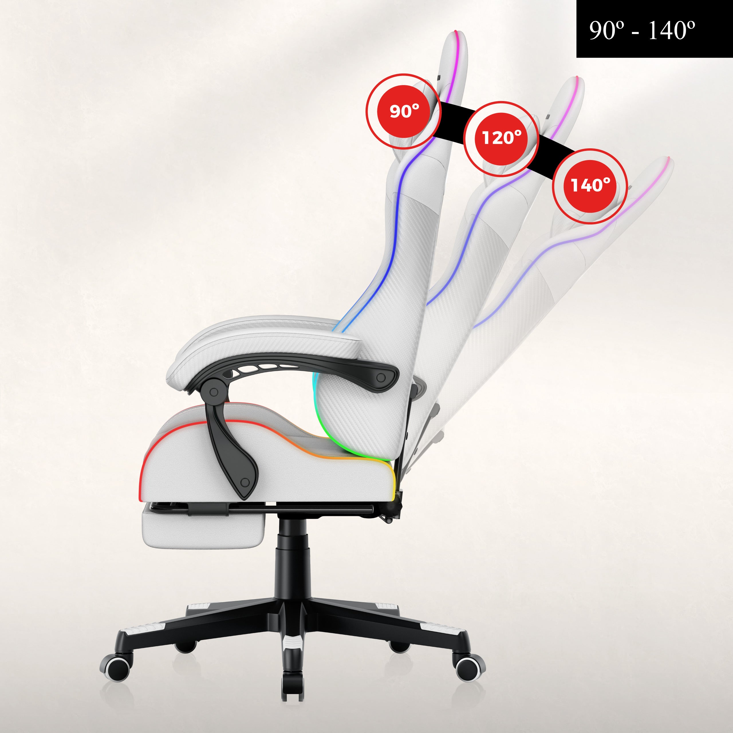Herné kreslo HUZARO Force 4.7 RGB White