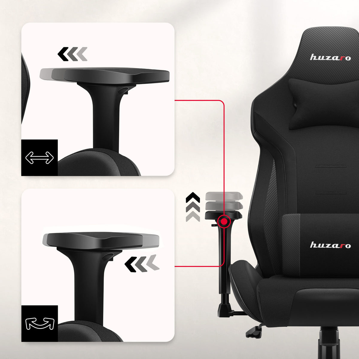 Podrúčky s 3D nastavením
