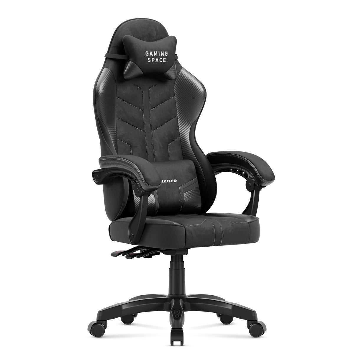 Gamingové kreslo z velúru Huzaro Force 2.7 Black Carbon
