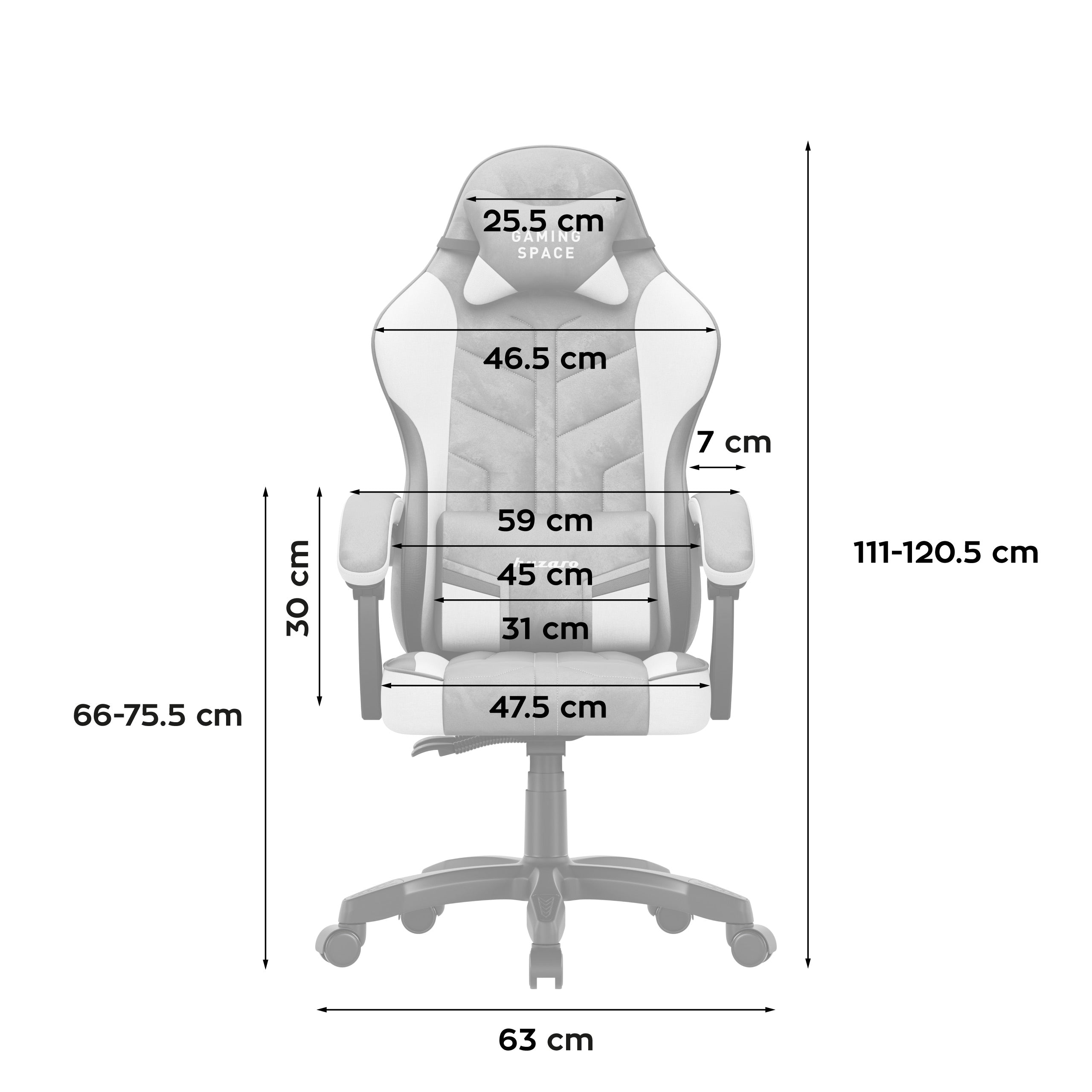 Gamingové kreslo z velúru Huzaro Force 2.7 Grey