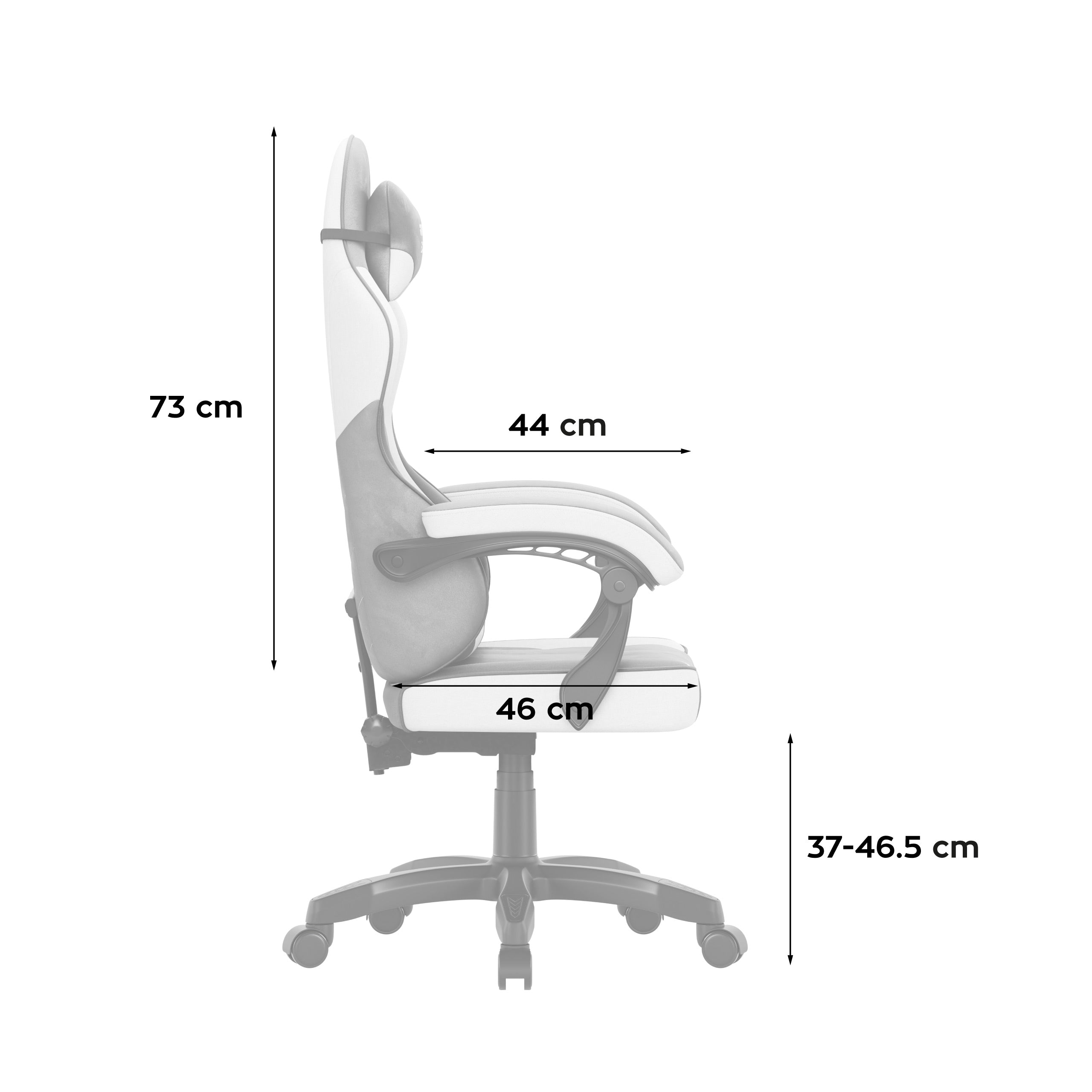 Gamingové kreslo z velúru Huzaro Force 2.7 Grey