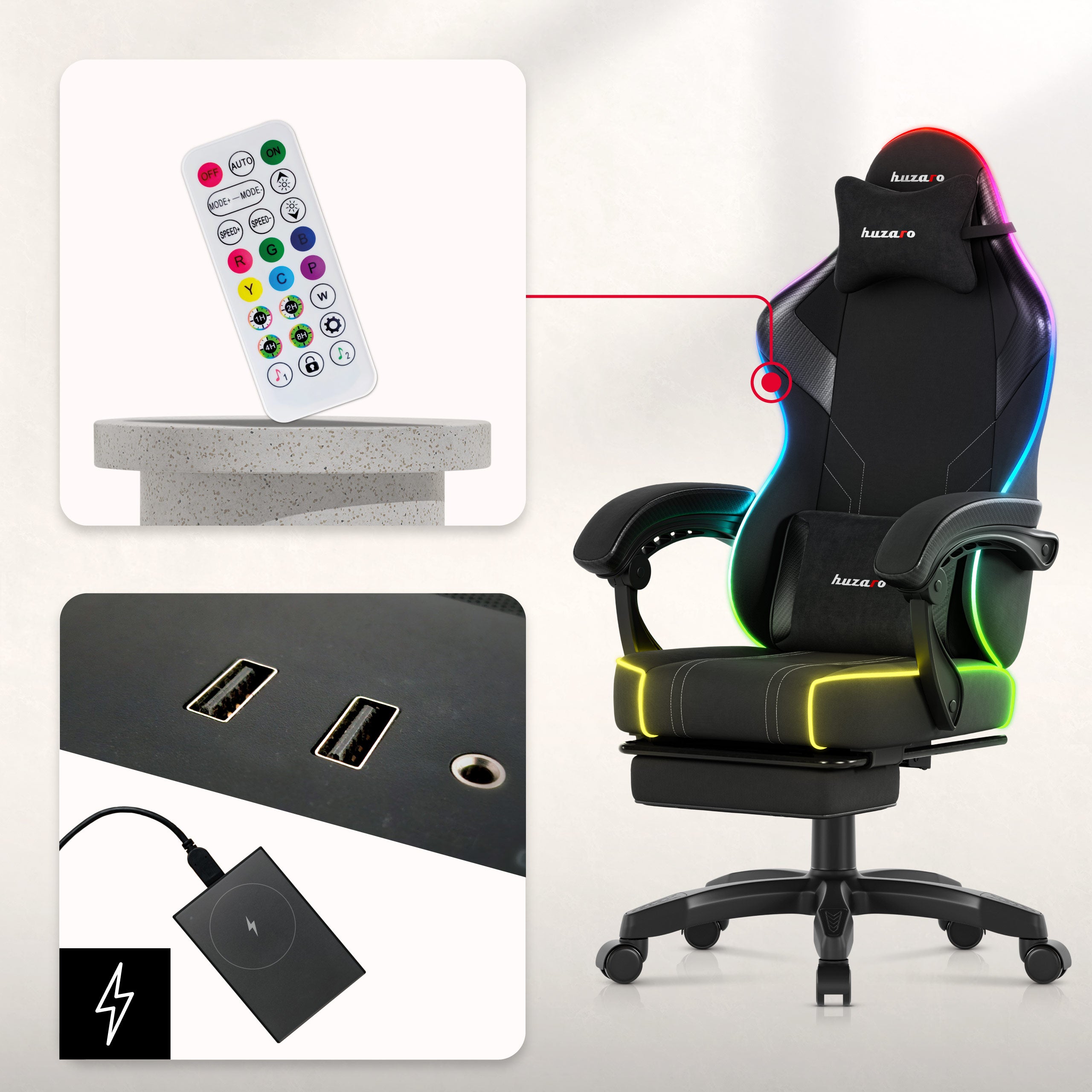 RGB osvetlenie ovládané diaľkovým ovládačom