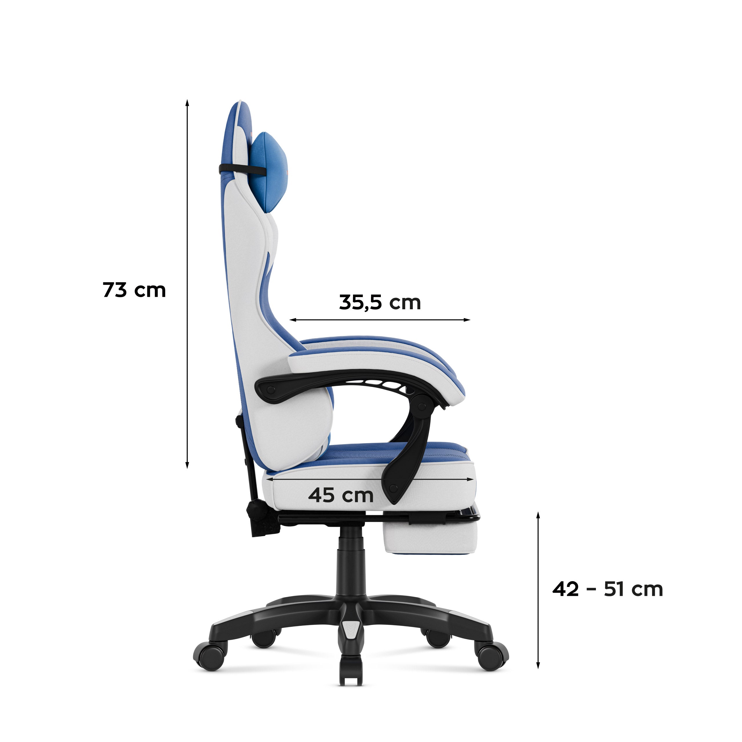 Herné kreslo Huzaro Force 3.7 Blue