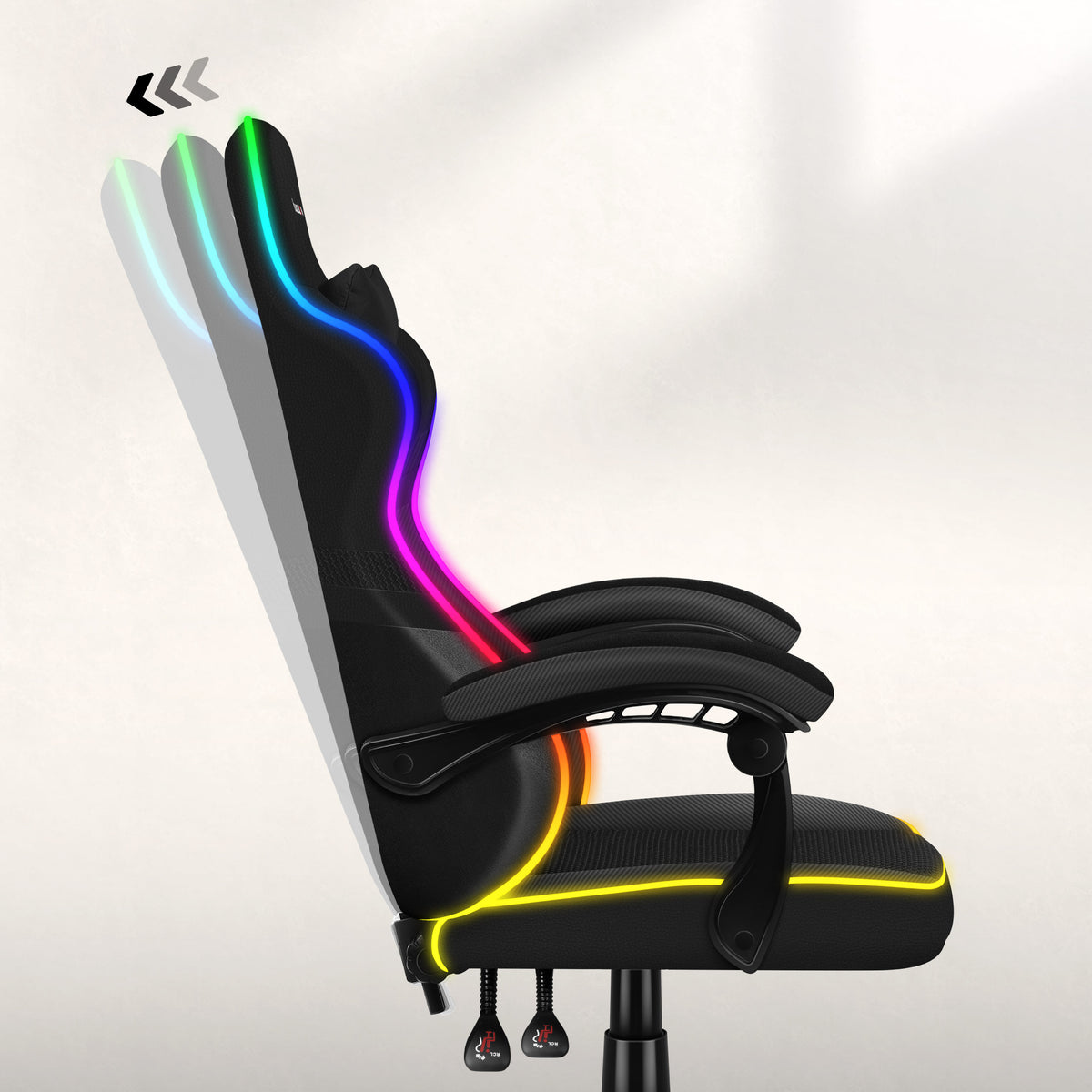 Herné kreslo HUZARO FORCE 4.4 RGB Black