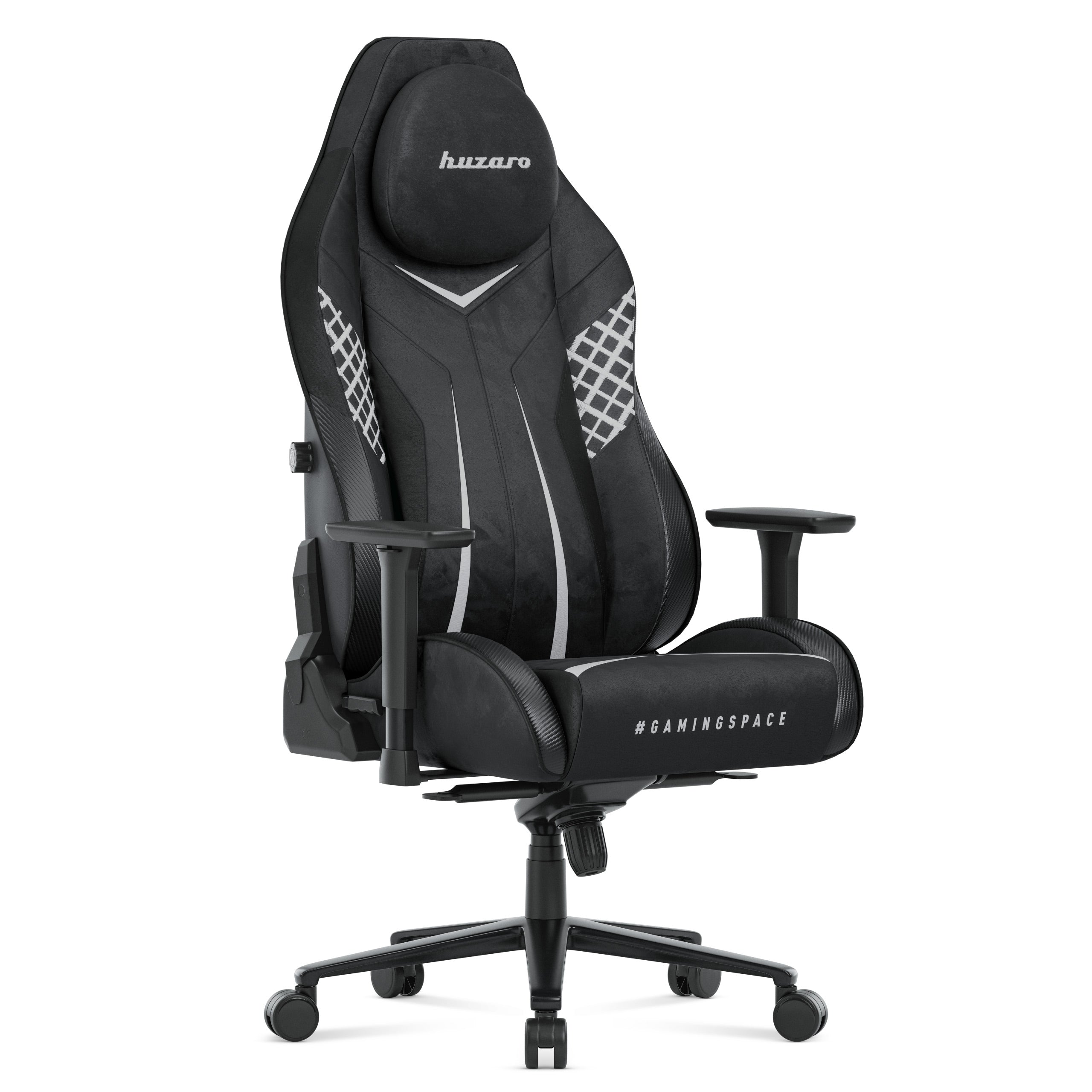 Gamingové kreslo z semišu Huzaro Force 8.3 Carbon Black