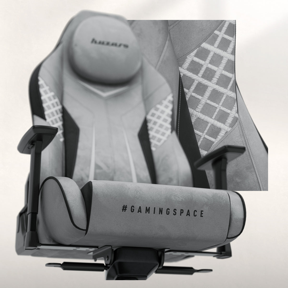 Gamingové kreslo z semišu Huzaro Force 8.3 Grey