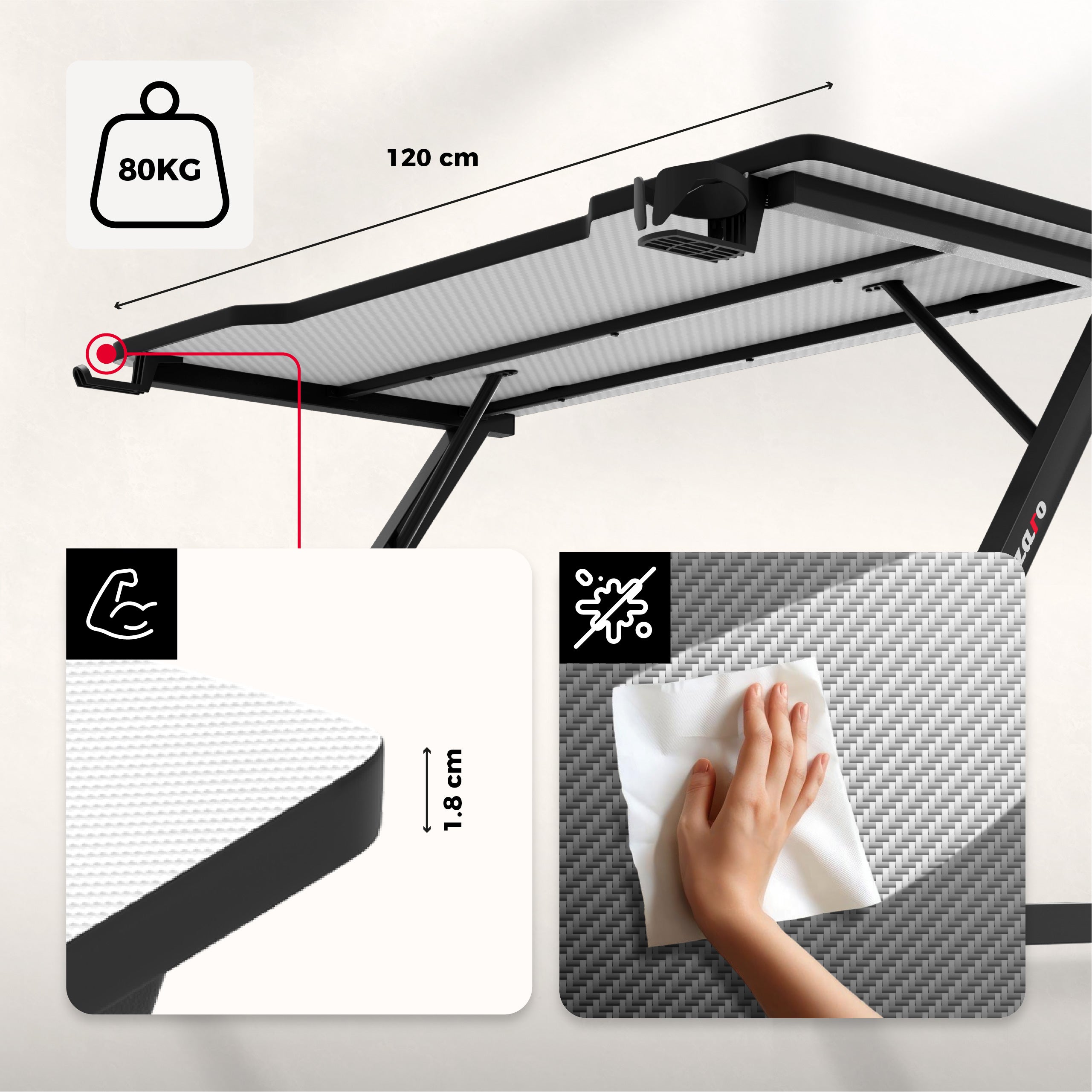 Doska s povrchovou úpravou Carbon Flex