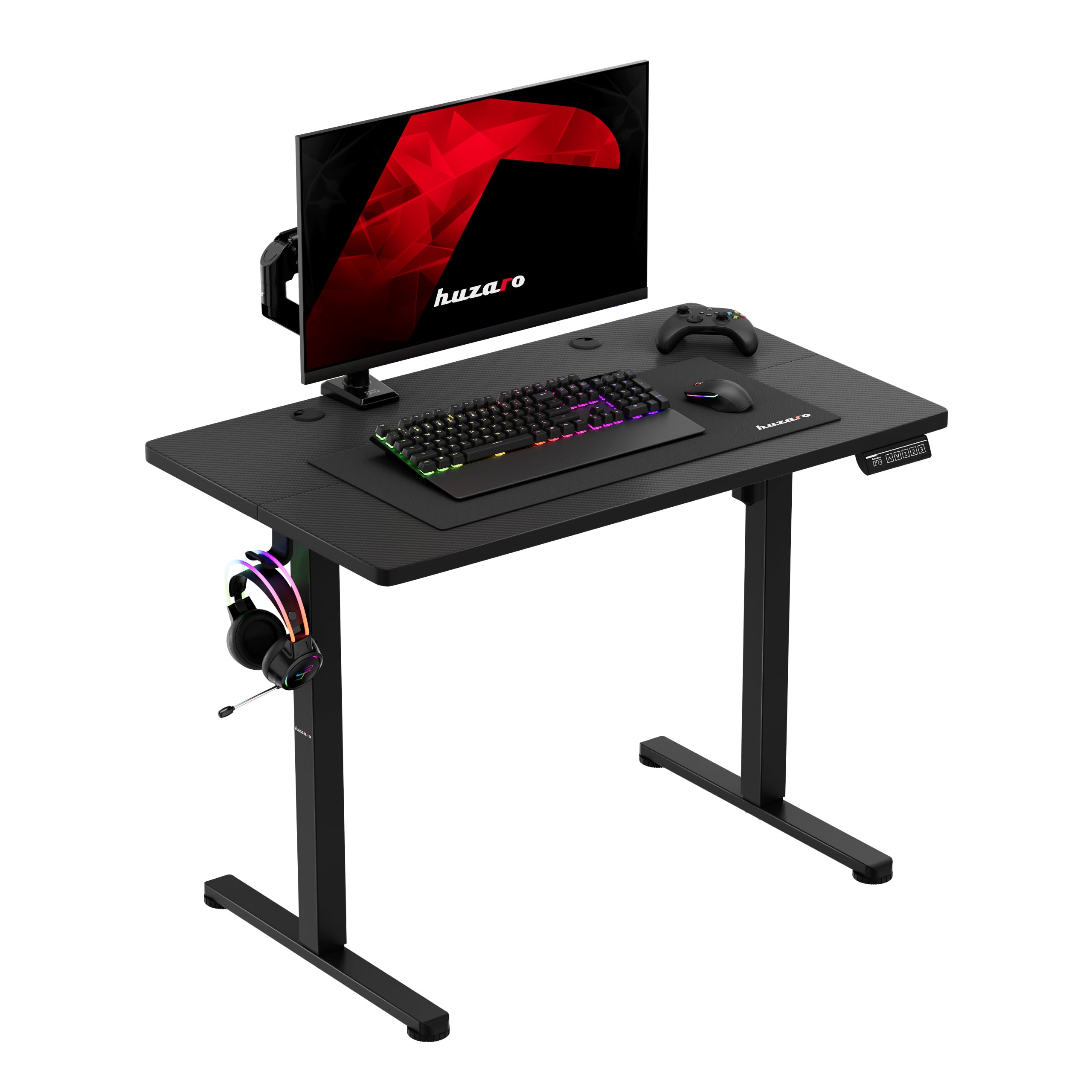 Elektrický výškovo nastaviteľný stôl na kolieskach Huzaro Hero 7.8 Black