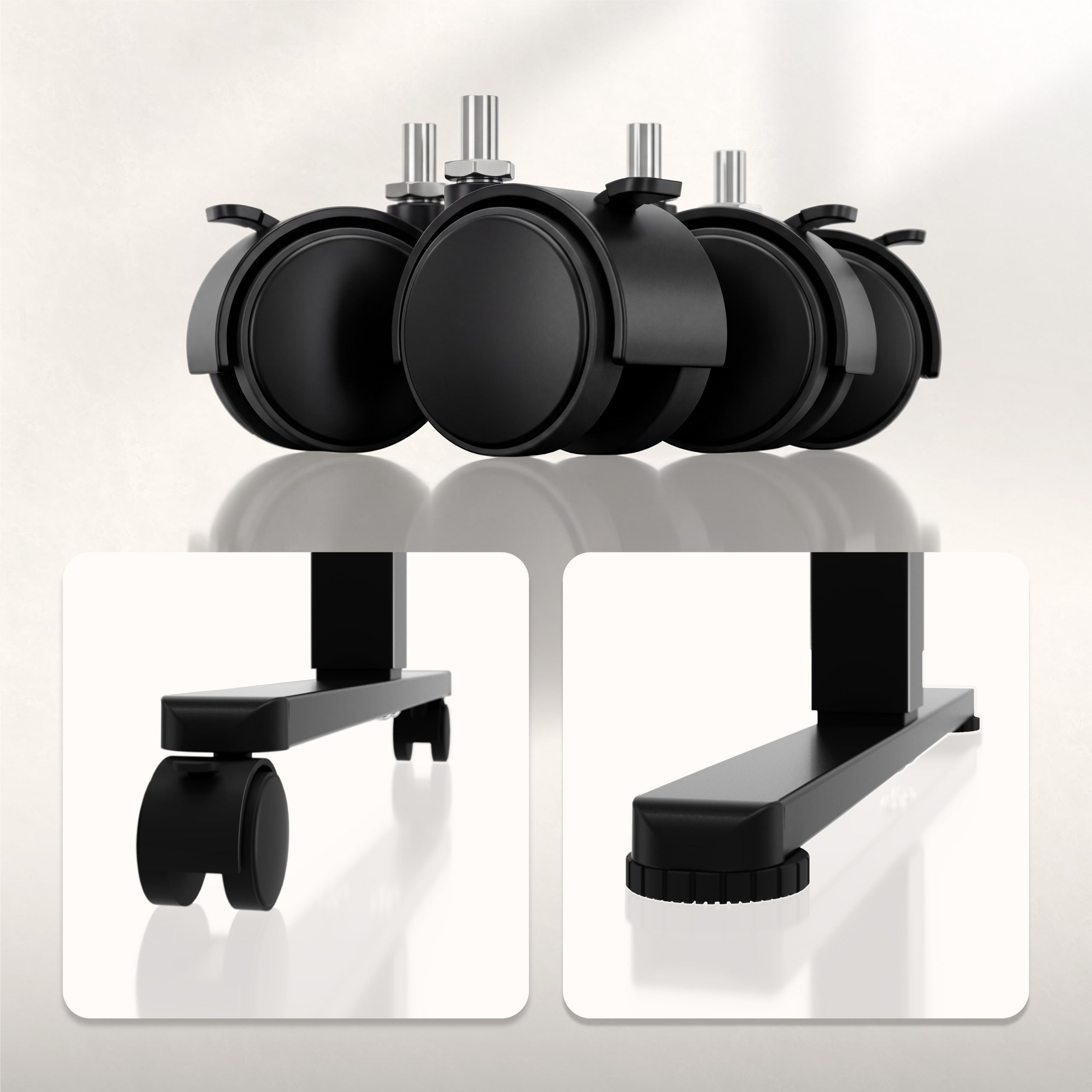 Elektrický výškovo nastaviteľný stôl na kolieskach Huzaro Hero 7.8 Black