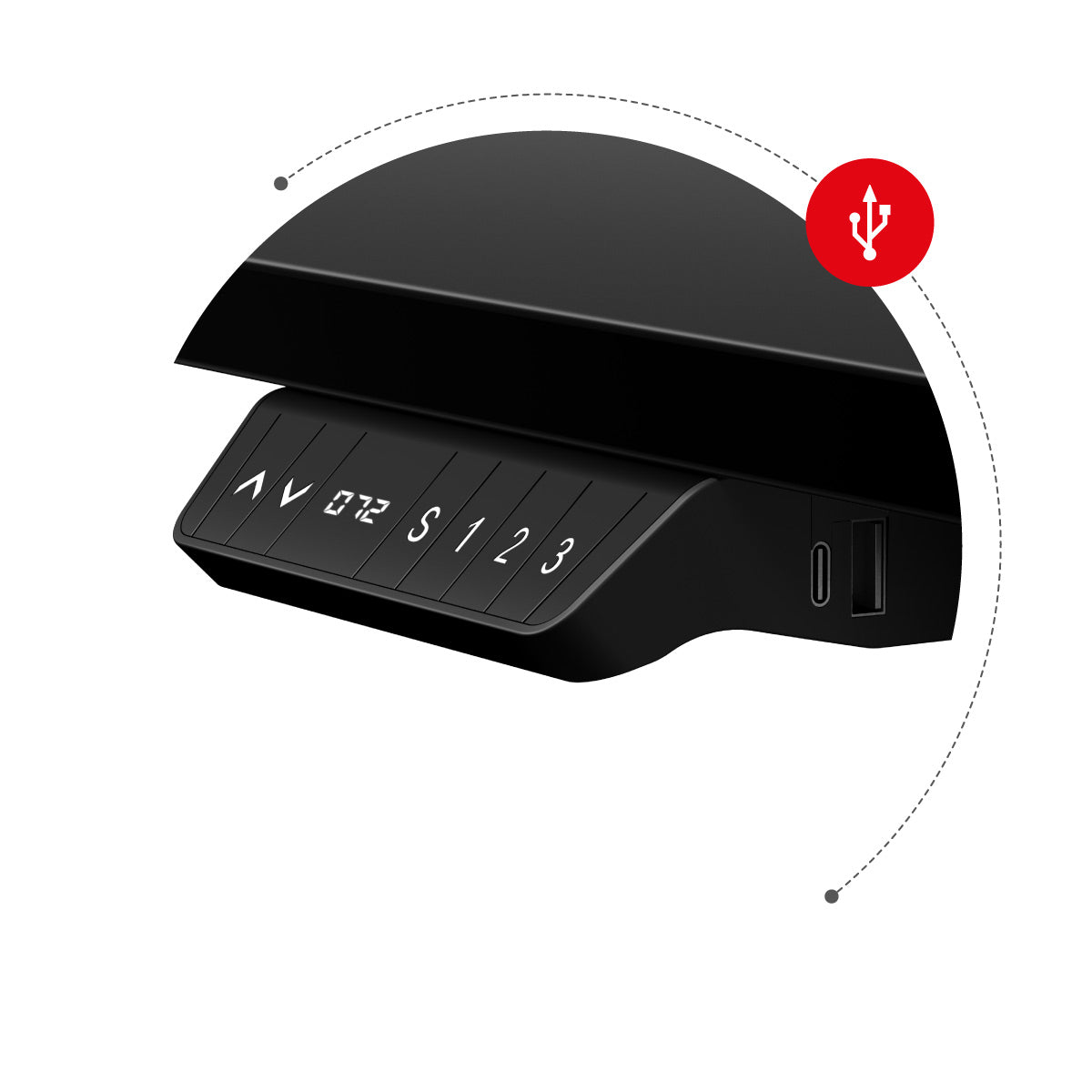 USB port a vstup C