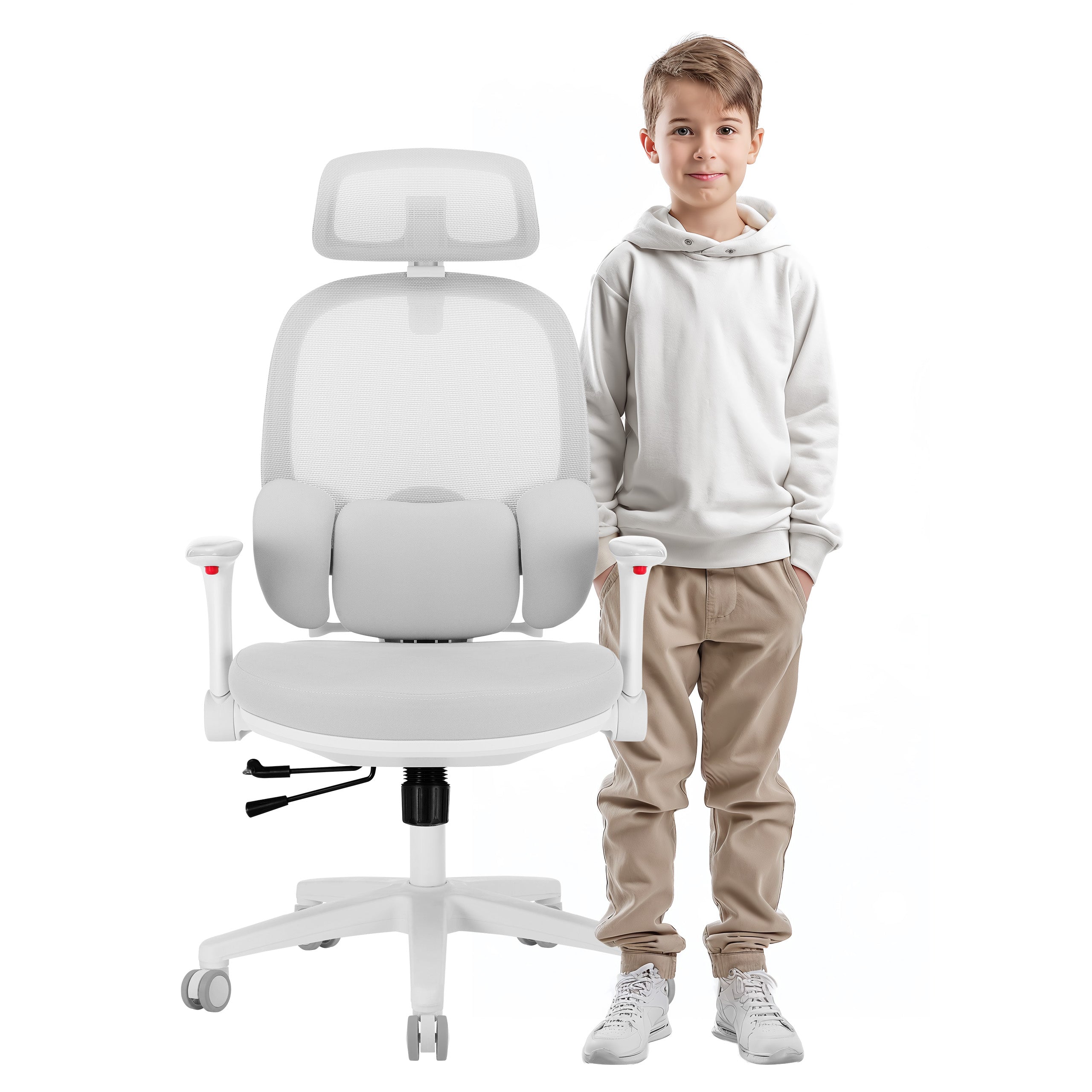 Ergonomické detské kreslo Mark Adler Junior 6.3 Grey