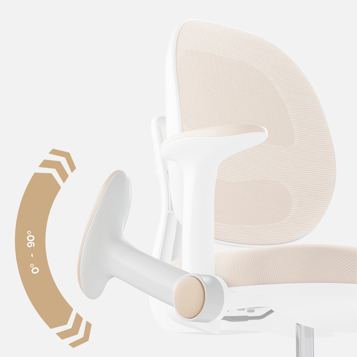 Ergonomické detské kreslo k písacímu stolu Mark Adler Junior 3.6 Beige