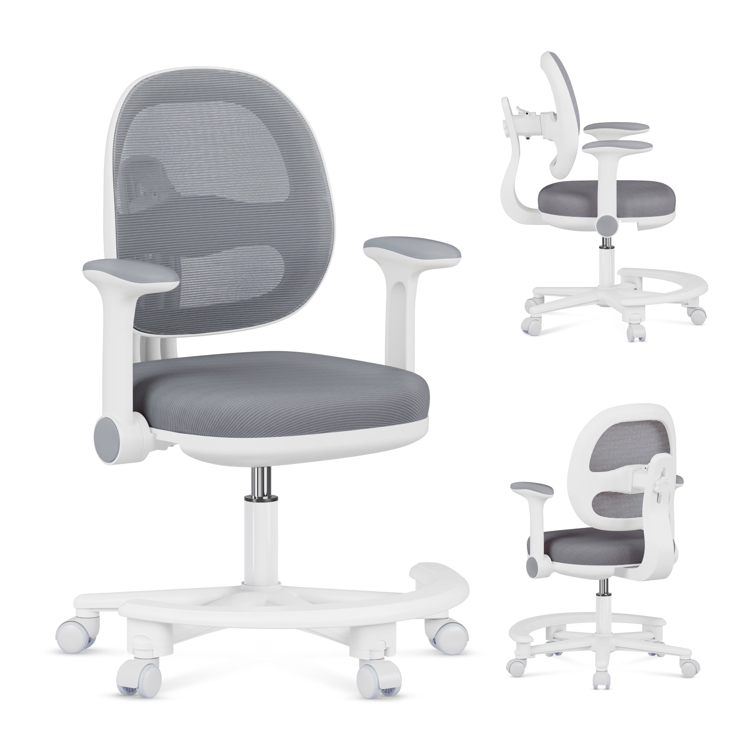 Ergonomická detská stolička k písacímu stolu Mark Adler Junior 3.6 Grey