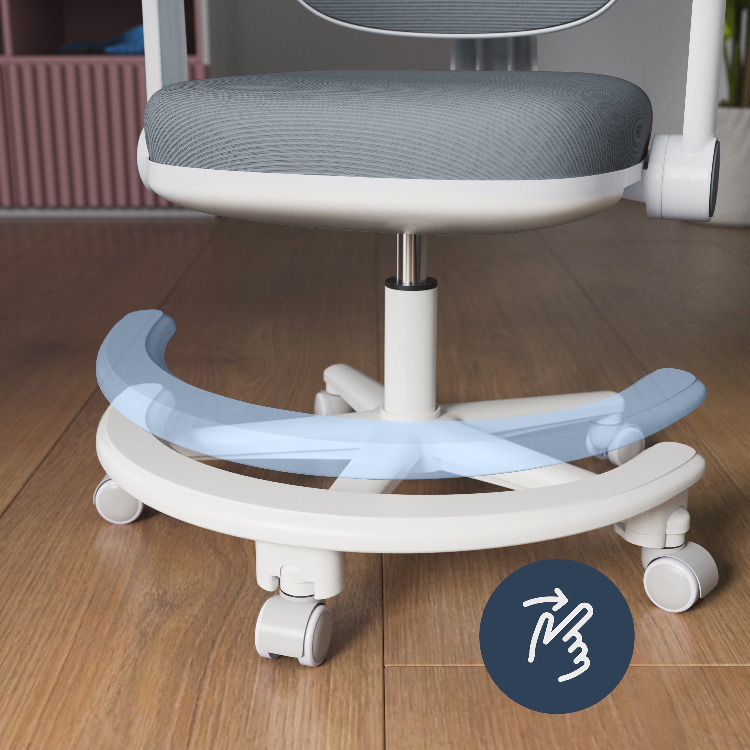 Ergonomická detská stolička k písacímu stolu Mark Adler Junior 3.6 Grey
