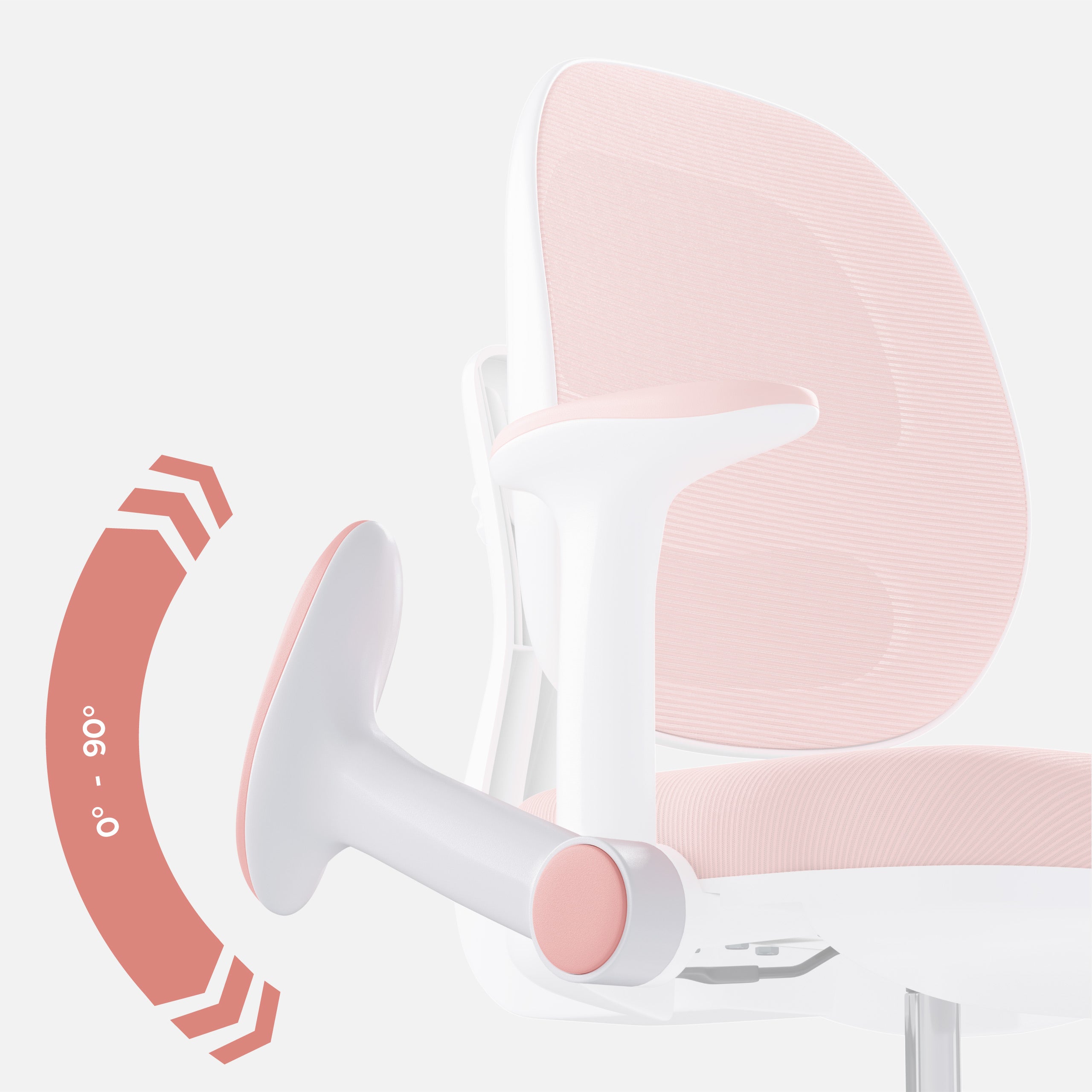Ergonomická detská kancelárska stolička Mark Adler Junior 3.6 Pink