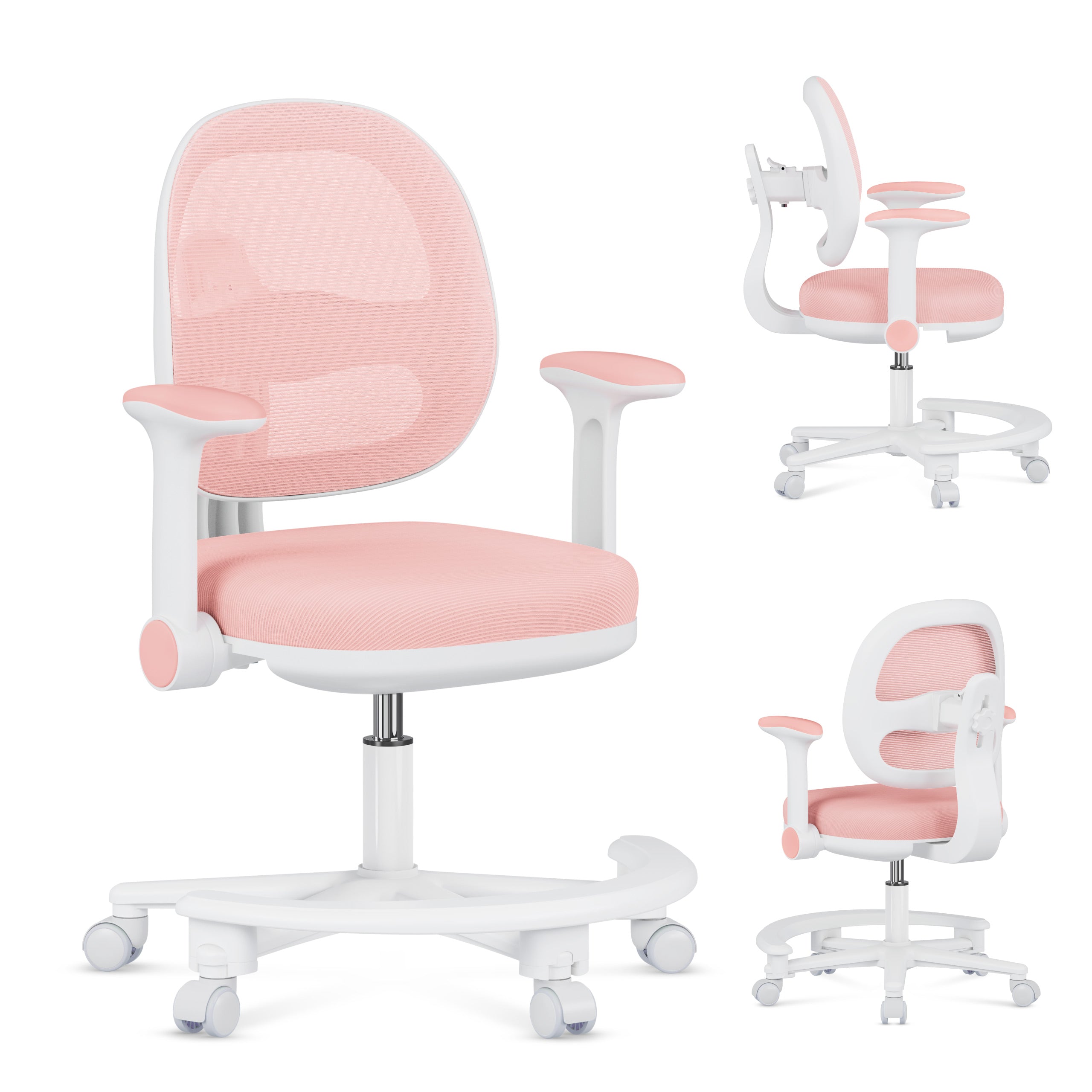 Ergonomická detská kancelárska stolička Mark Adler Junior 3.6 Pink