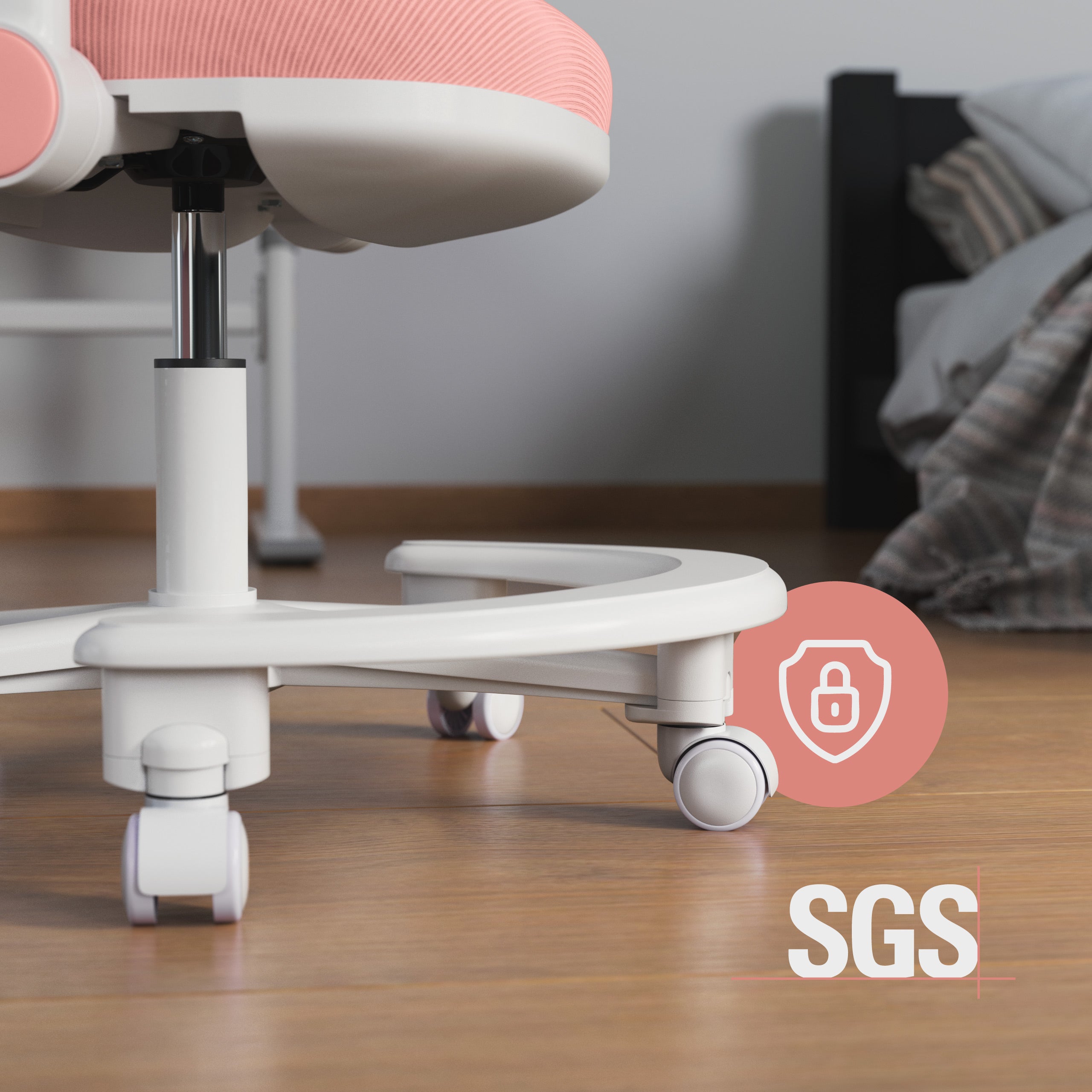 Ergonomická detská kancelárska stolička Mark Adler Junior 3.6 Pink