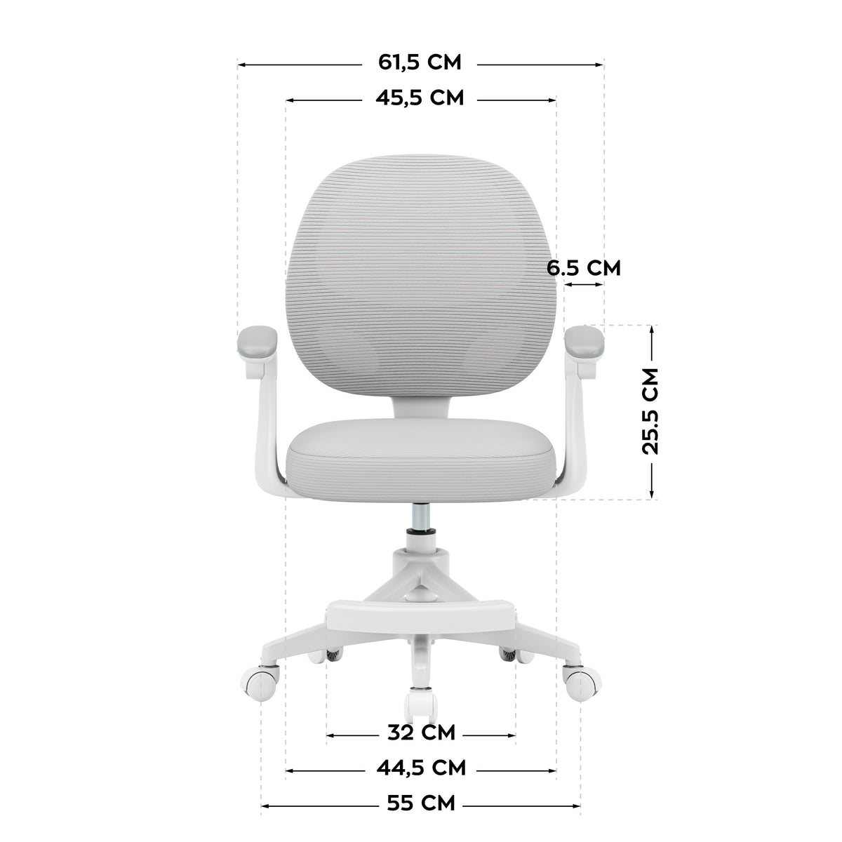 Detské otočné kreslo Mark Adler Junior 3.1 Grey