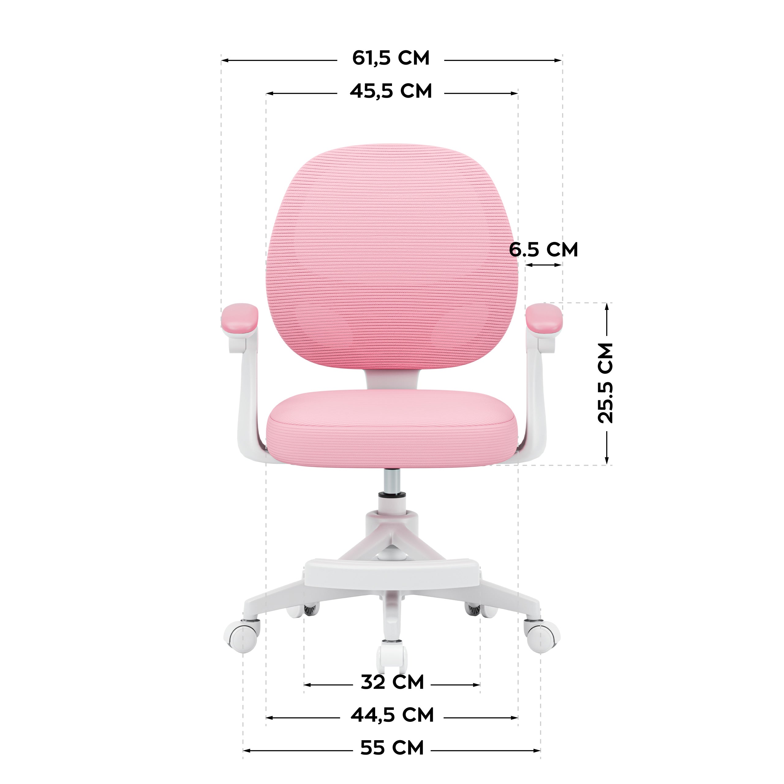 Detské otočné kreslo Mark Adler Junior 3.1 Pink