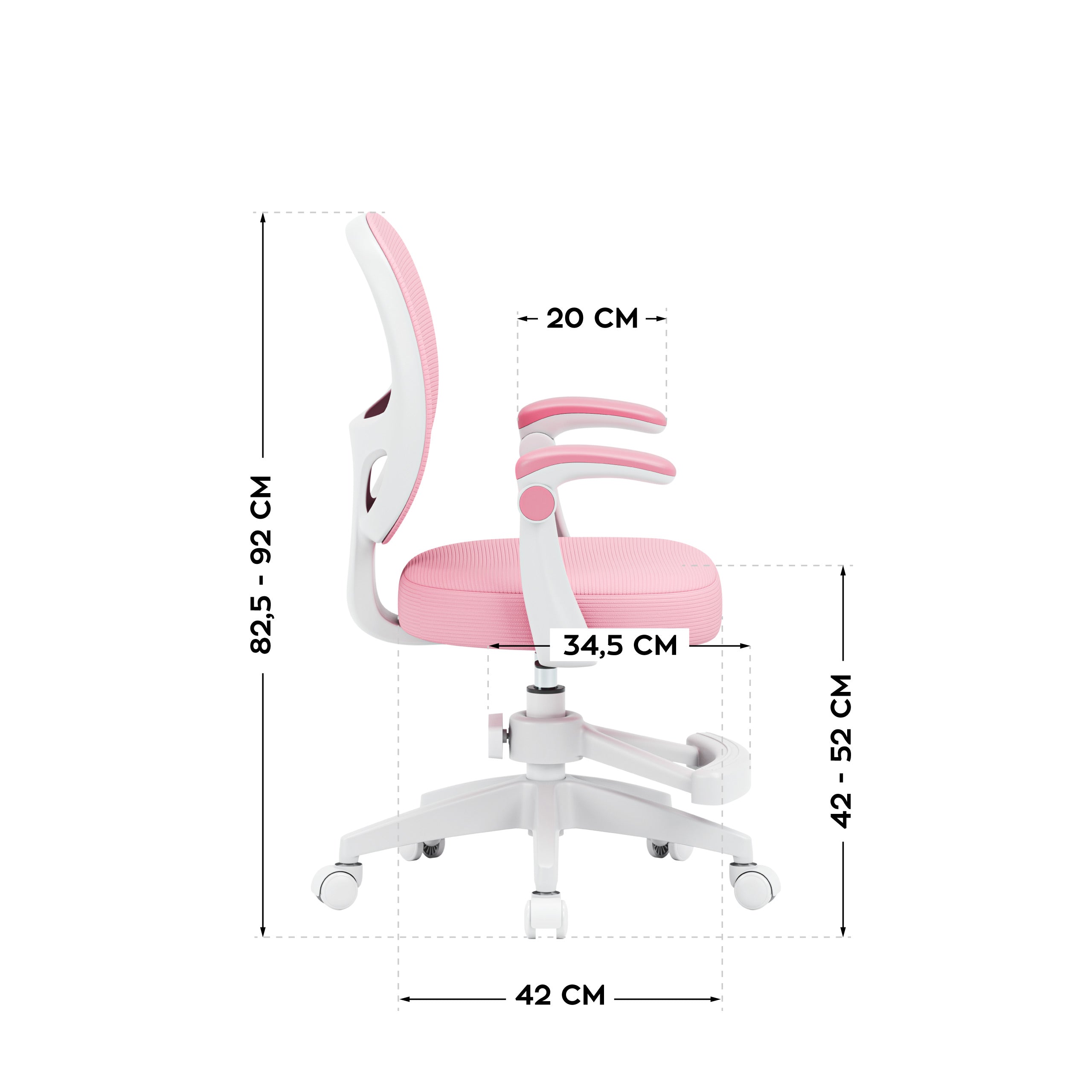 Detské otočné kreslo Mark Adler Junior 3.1 Pink