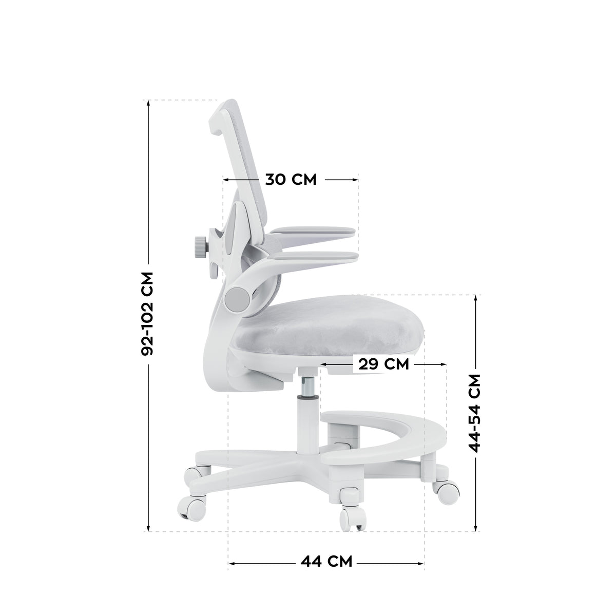 Detské kreslo k písacímu stolu Mark Adler Junior 5.7 Grey